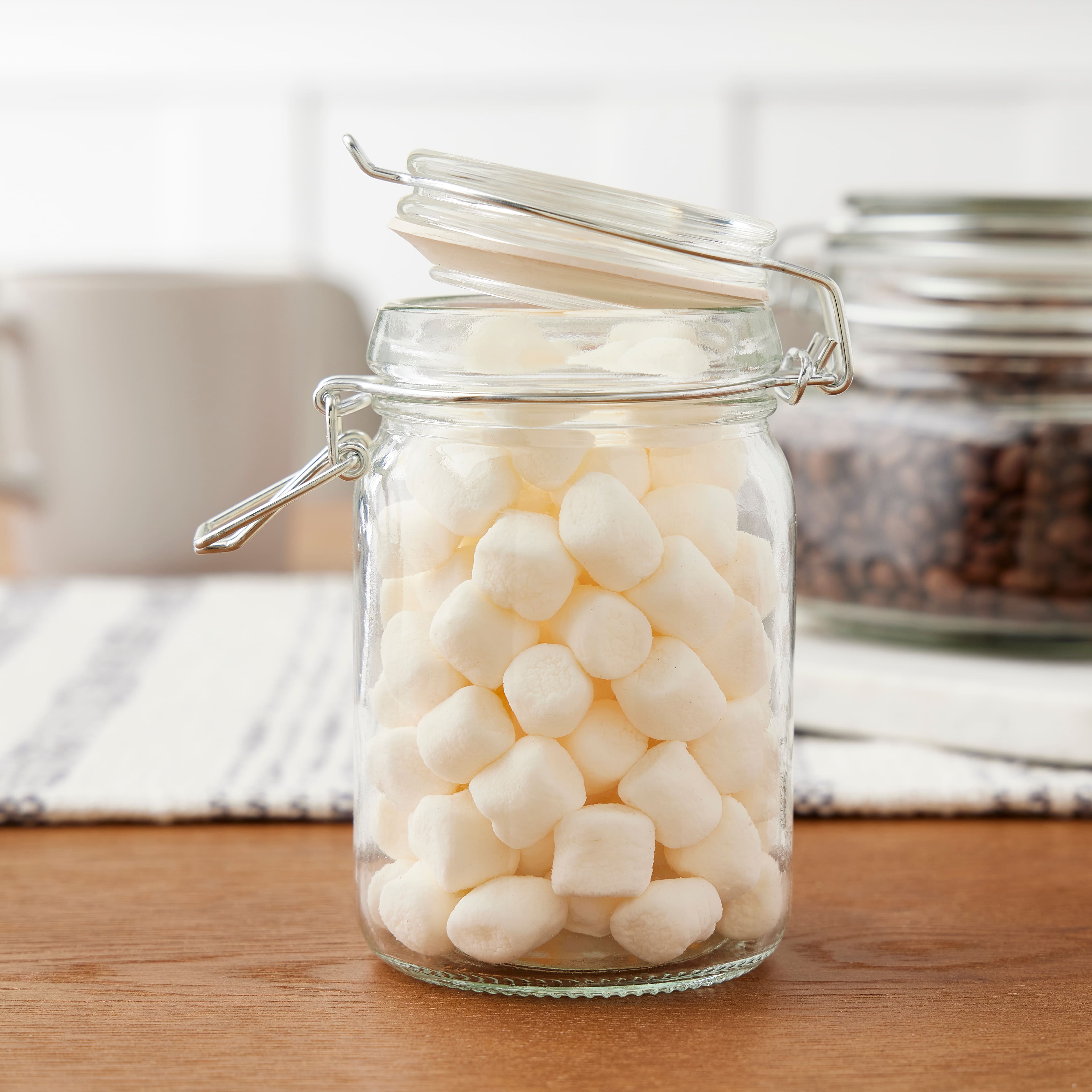 12 Pack: Round Glass Jar with Latch by Ashland®