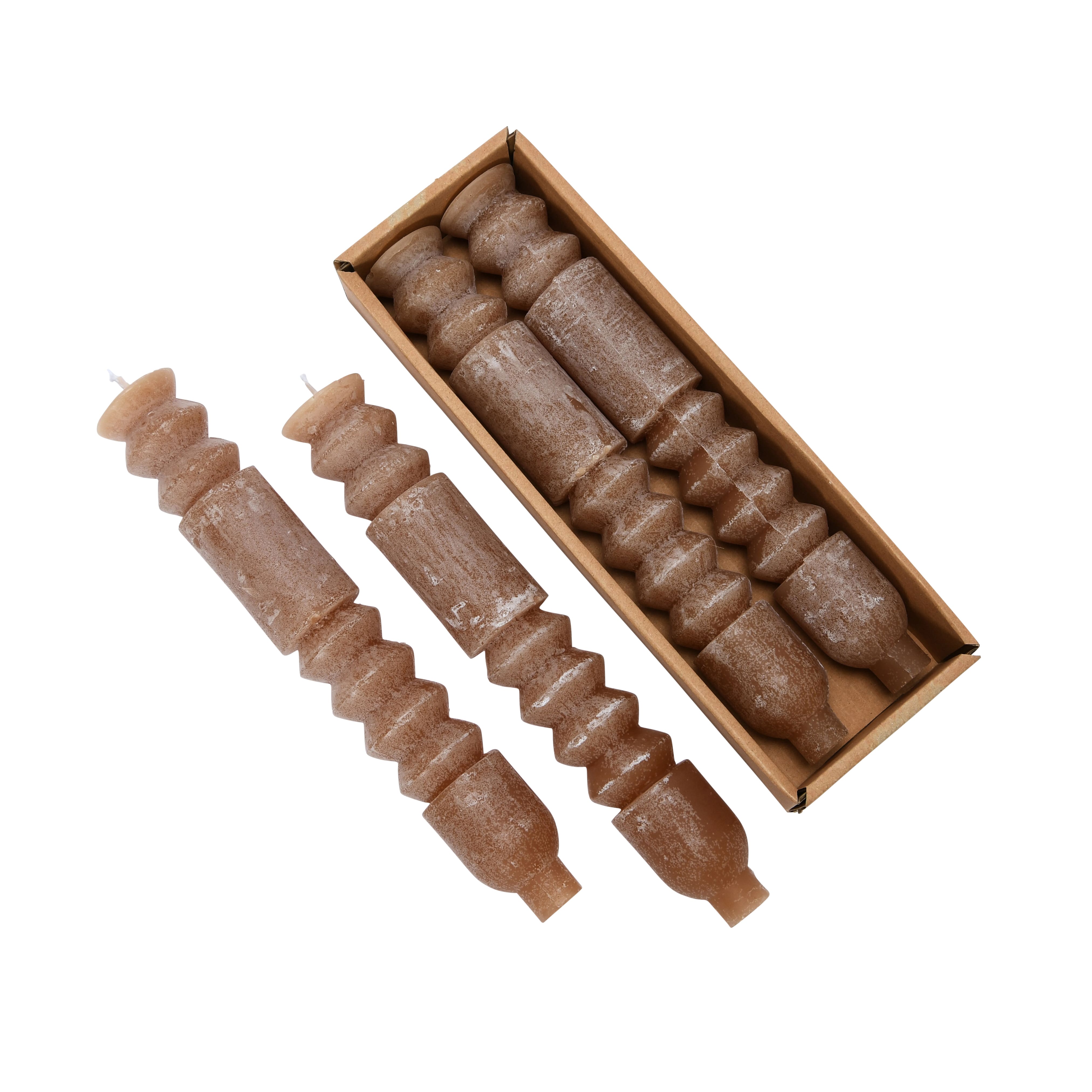 Hello Honey® 10" Unscented Totem Taper Candles in Box