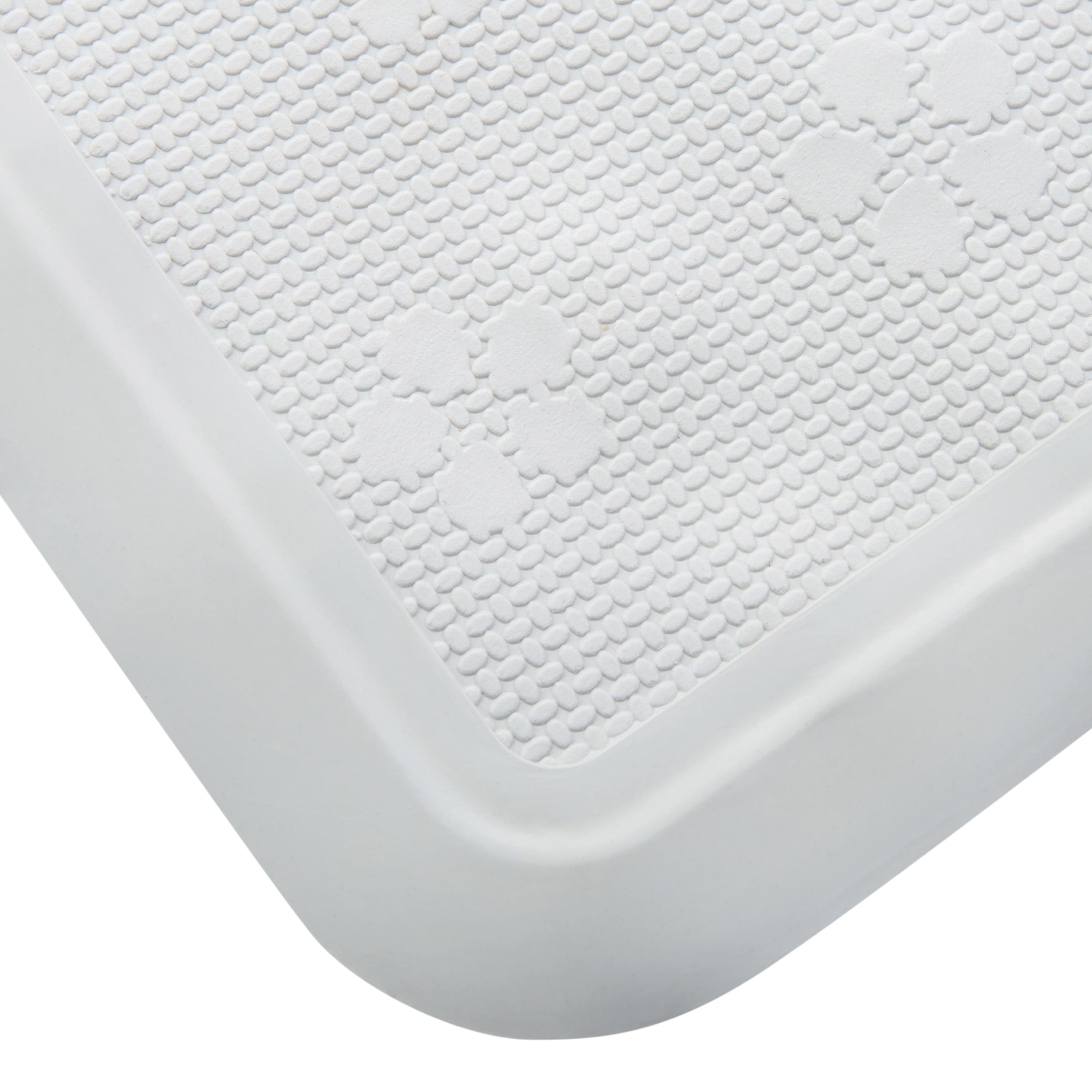 Bath Bliss White Large Bath Mat