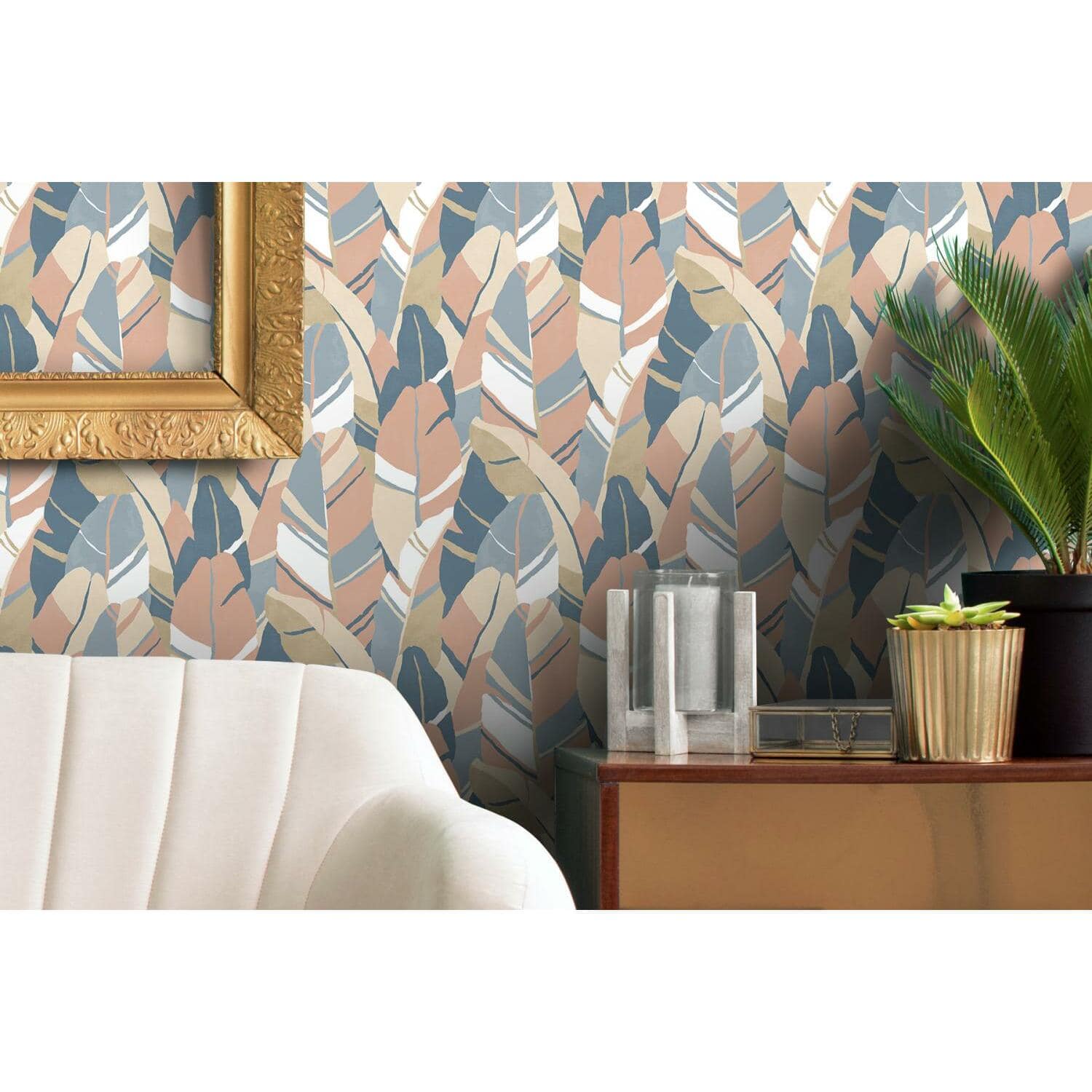 RoomMates Hearts of Palm Peel & Stick Wallpaper