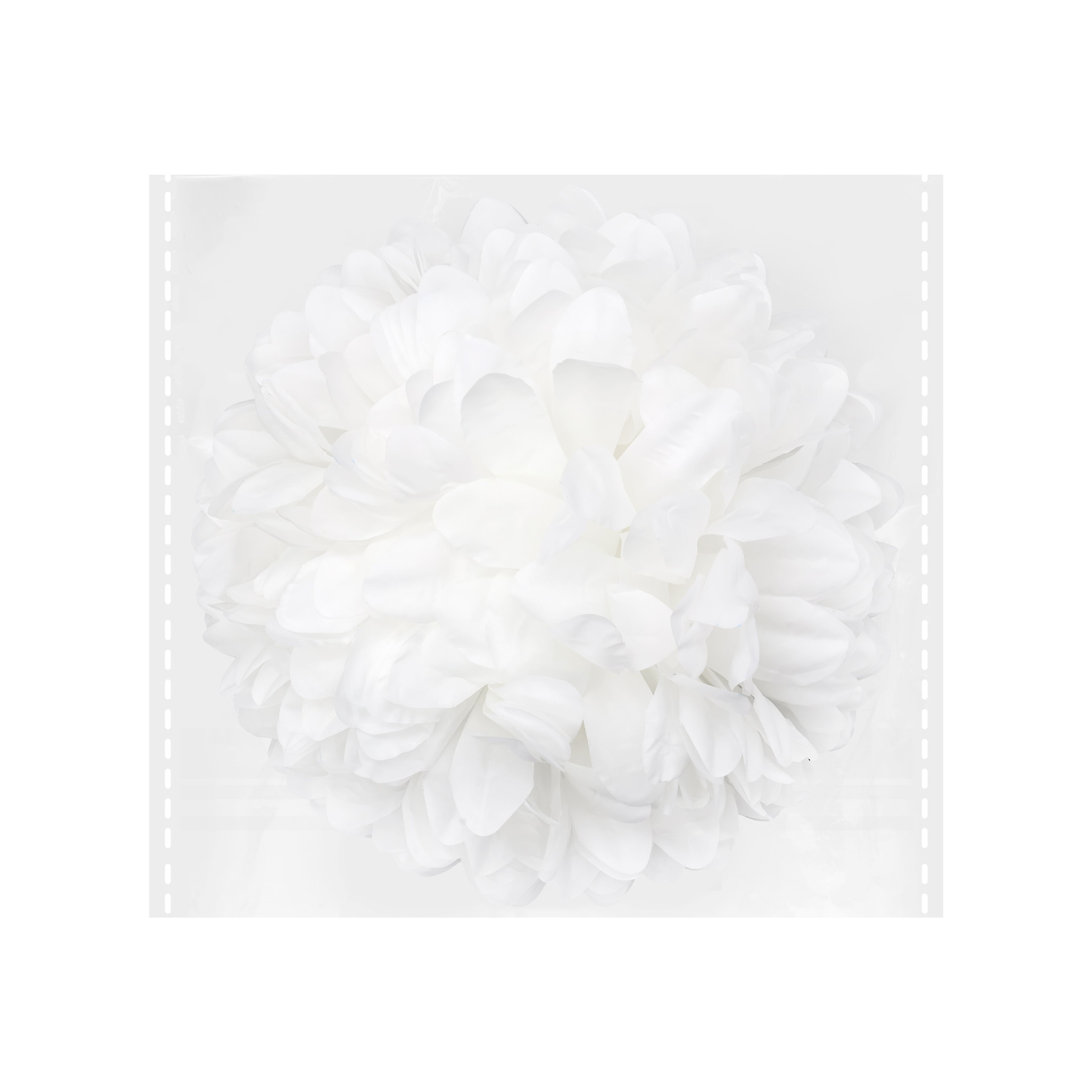 10" White Mum Flower by Celebrate It®