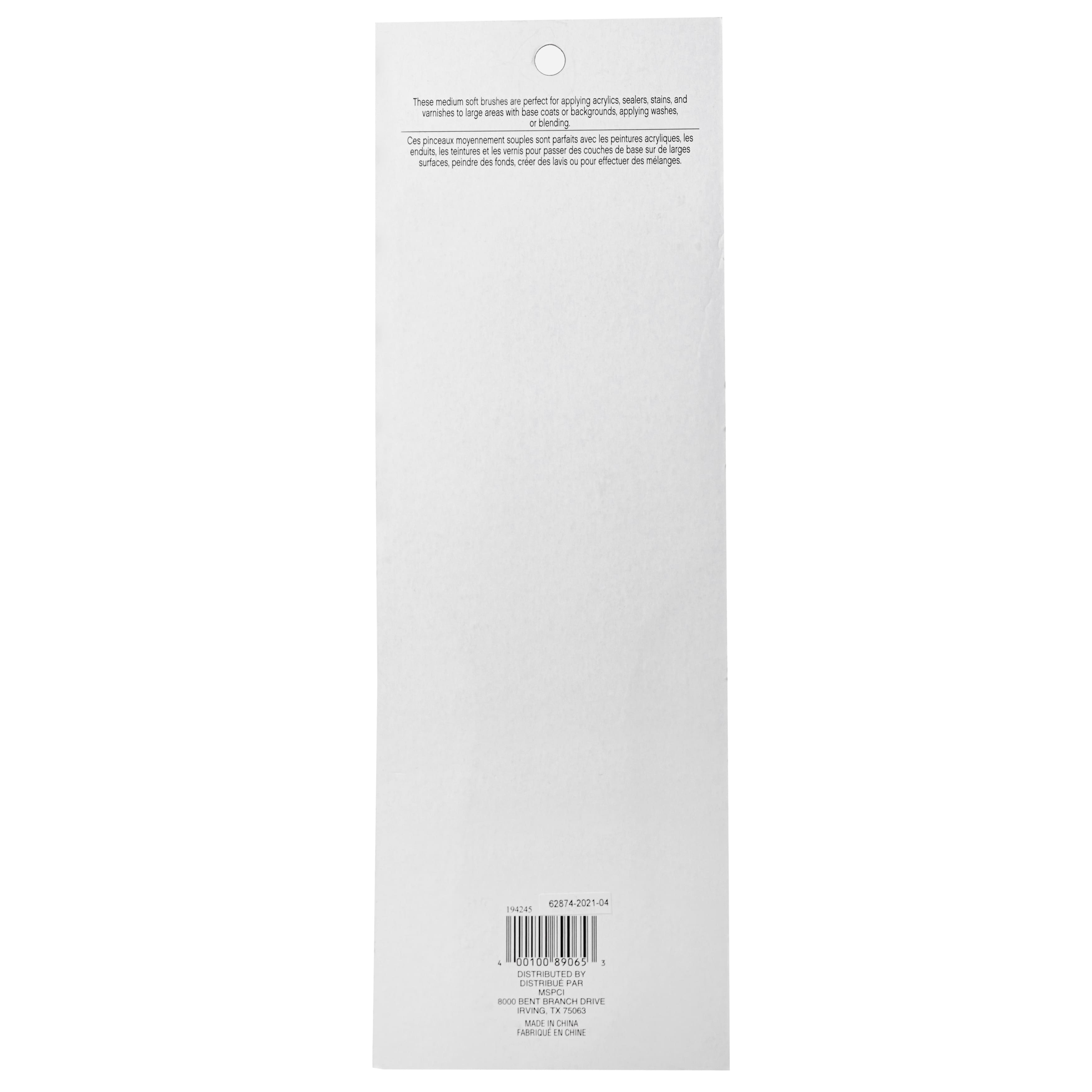 12 Packs: 3 ct. (36 total) Gold Taklon Large Area Angular Brush Pack by Craft Smart®