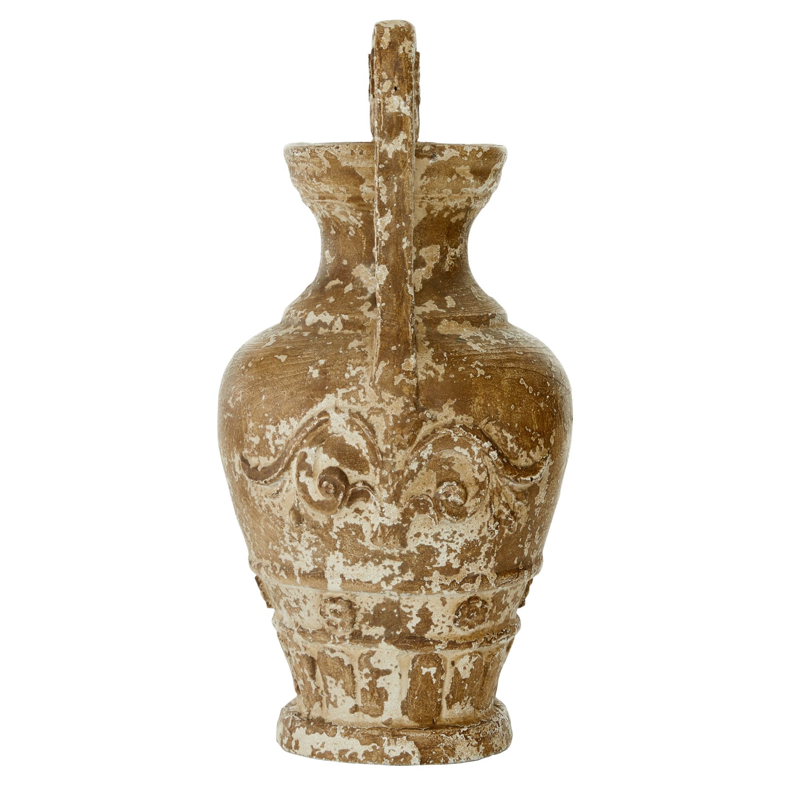 Light Brown Resin Farmhouse Vase, 22" x 11" x 11"