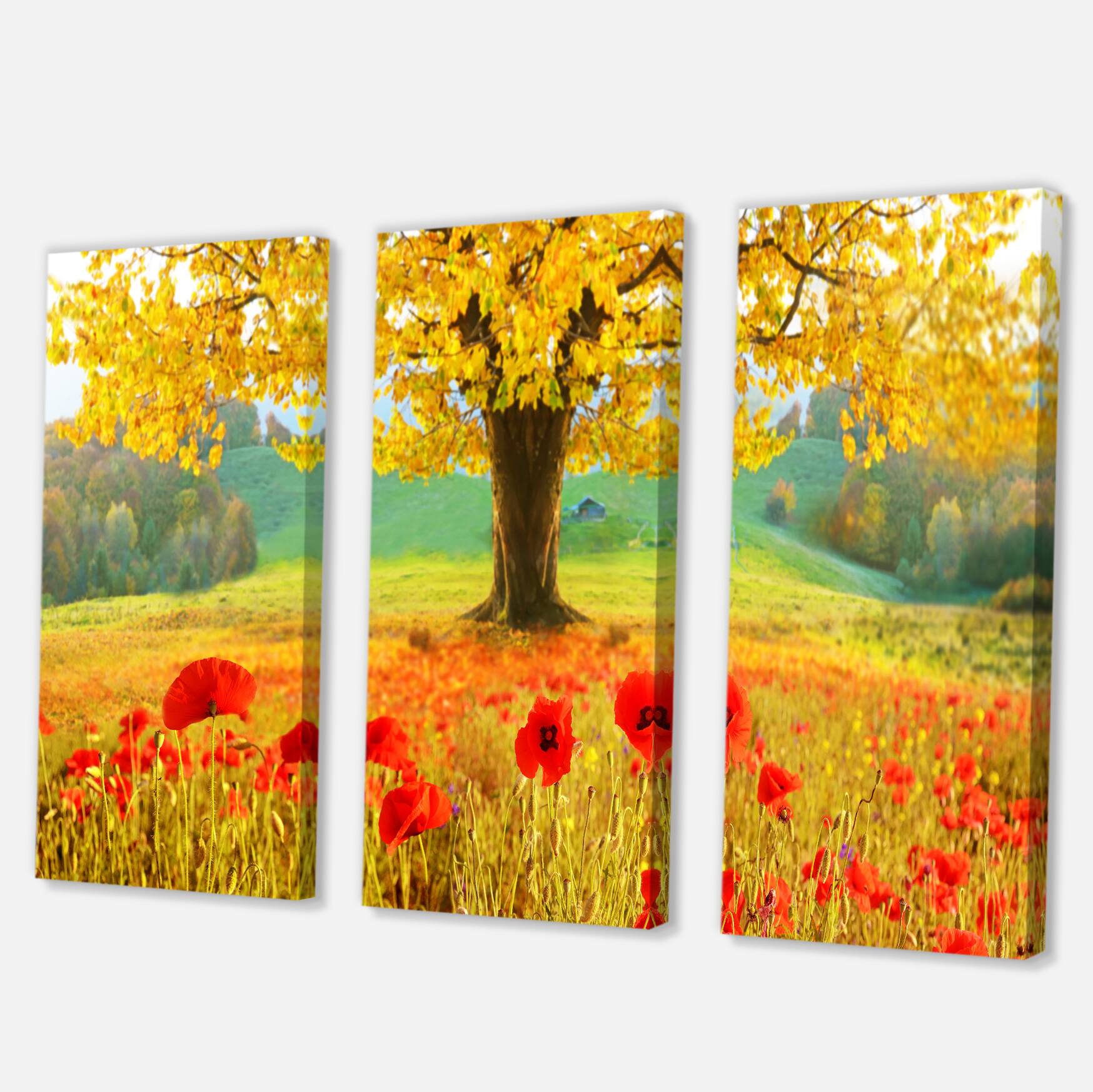 Designart - Beautiful Autumn Yellow Tree
