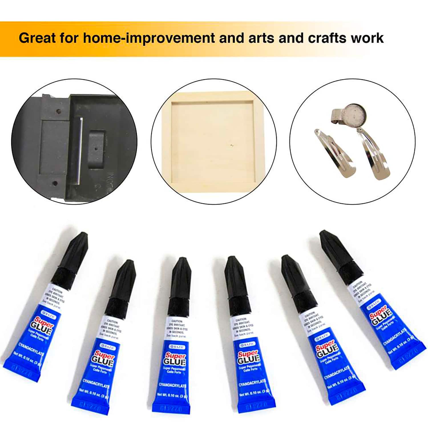 BAZIC Products® 3g Super Glues, 6 Packs of 6