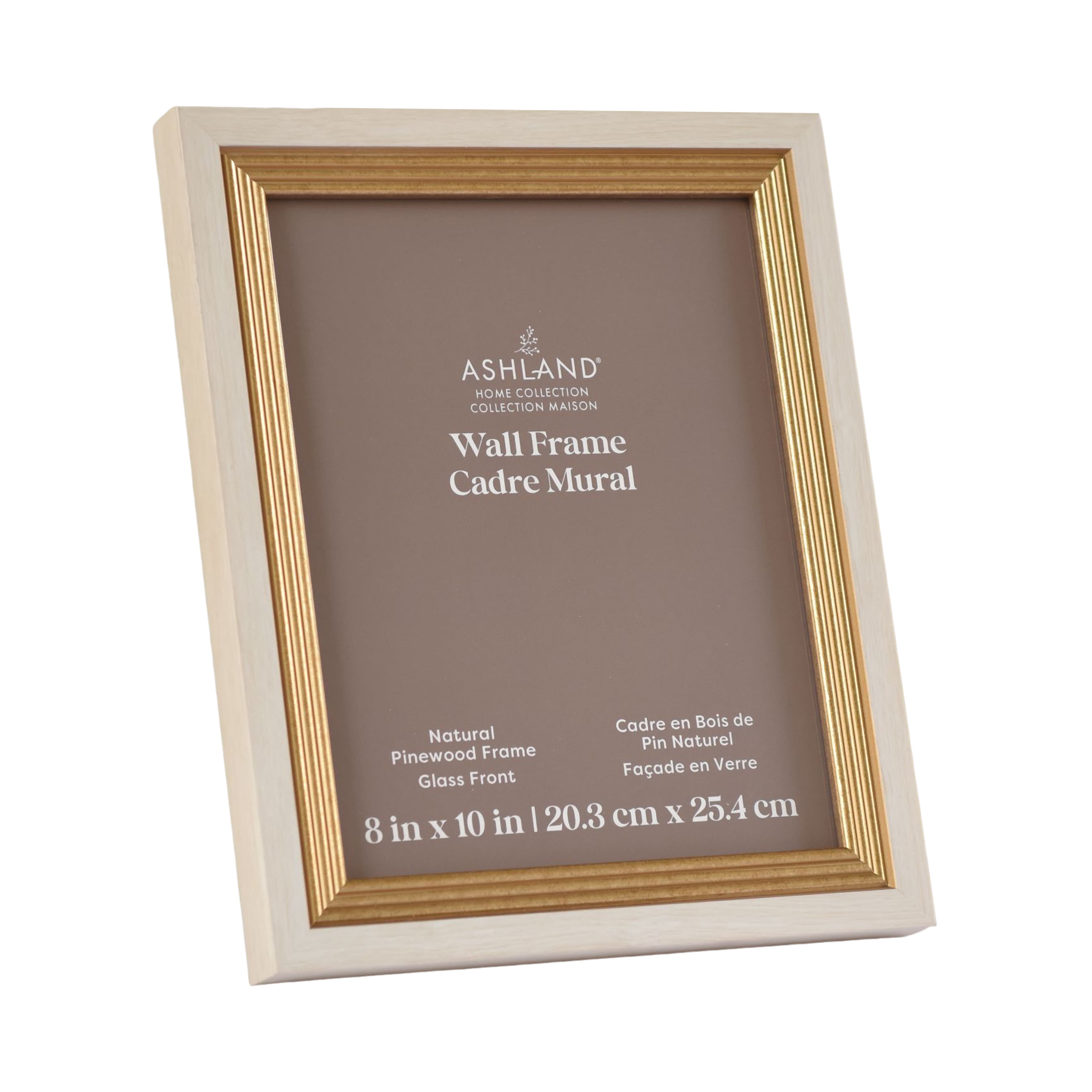 Home White & Gold Stripe Wood Gallery Frame by Ashland