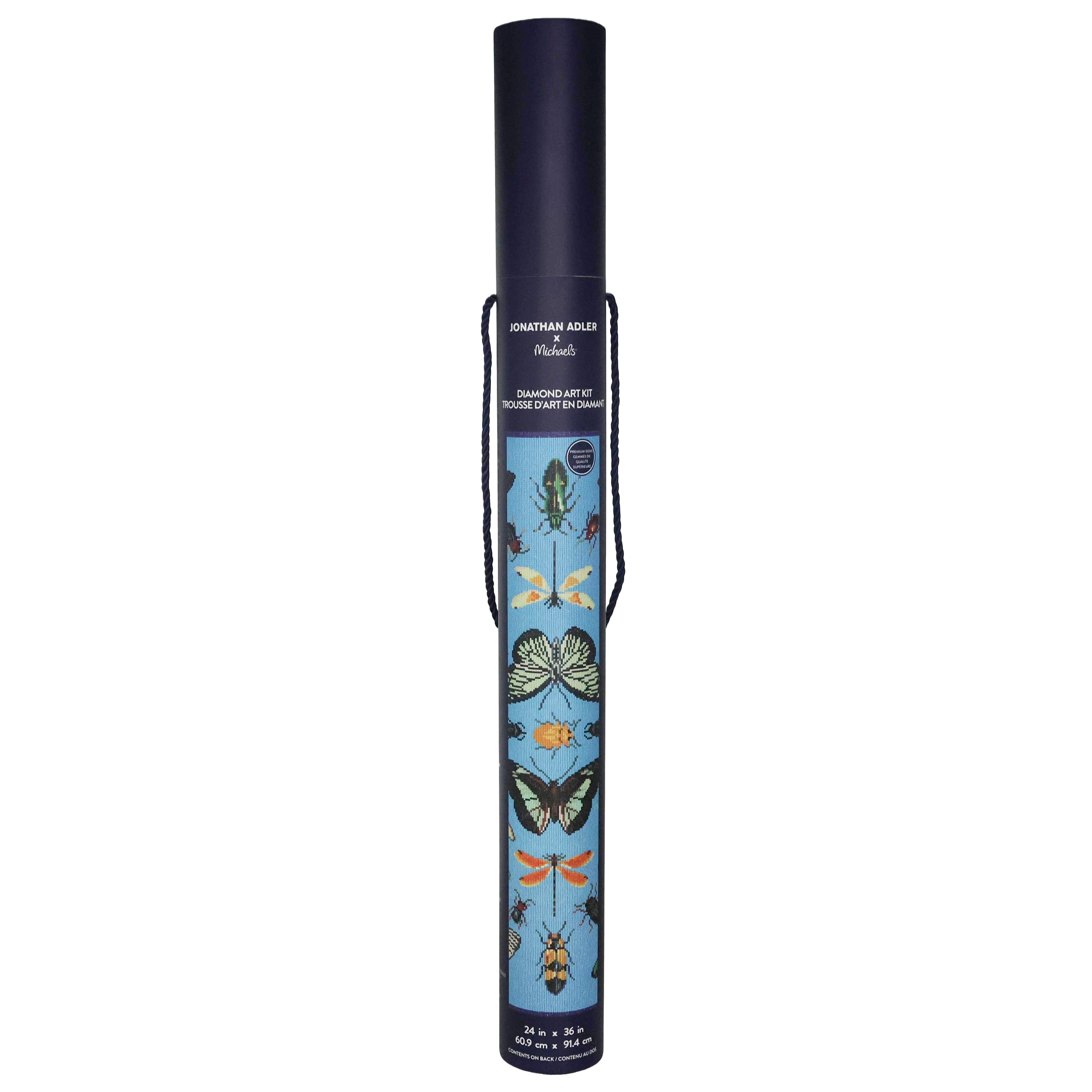 Jonathan Adler x Michaels 24" x 36" Butterfly Diamond Art Kit