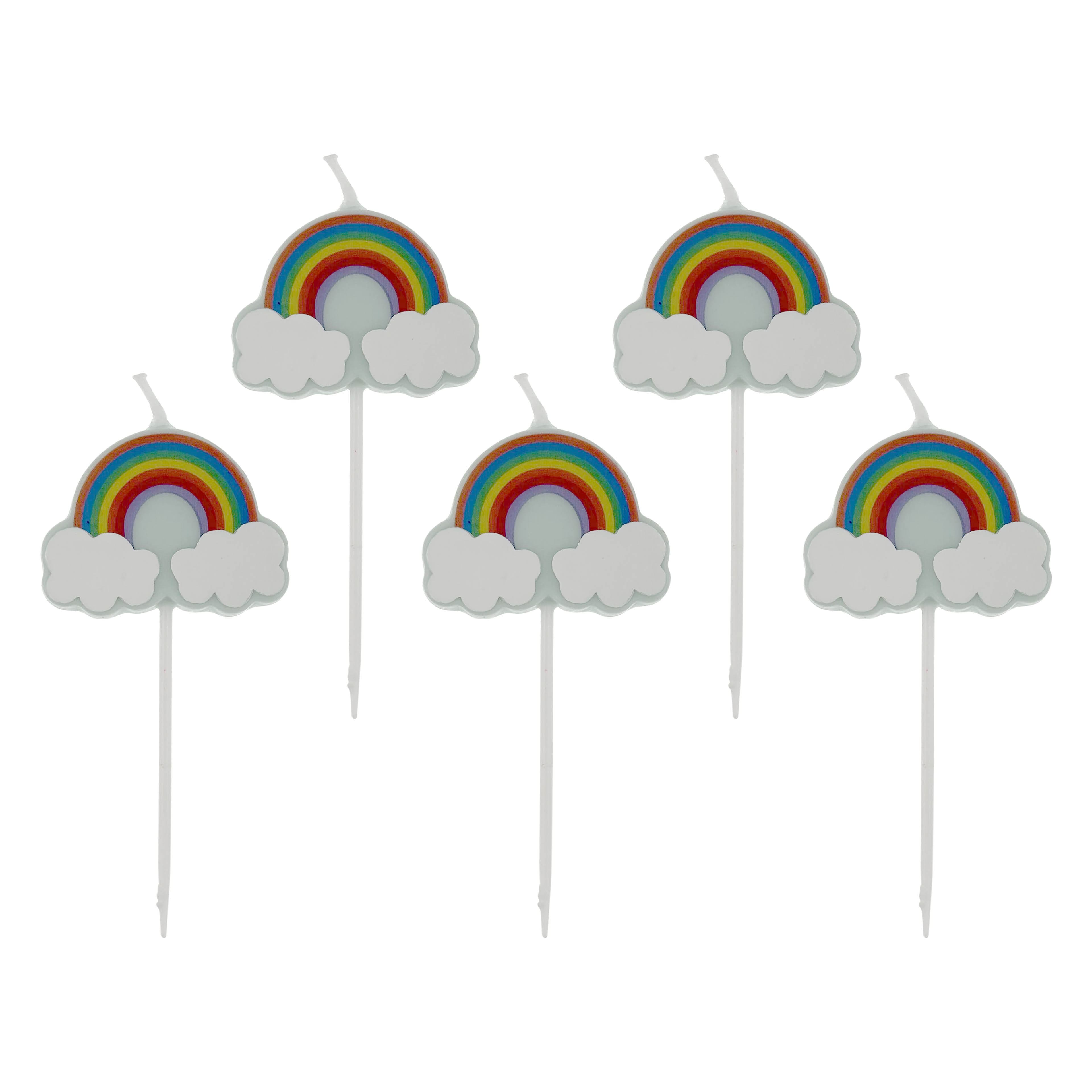 Rainbow Candles by Celebrate It™, 5ct.
