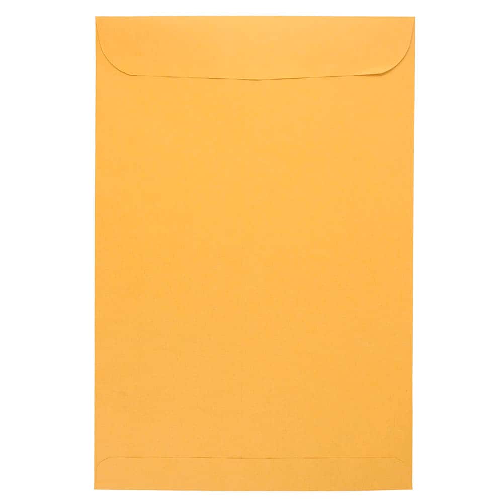 JAM Paper 10" x 15" Brown Kraft Recycled Manila Peel & Seal Closure Envelopes, 500ct.