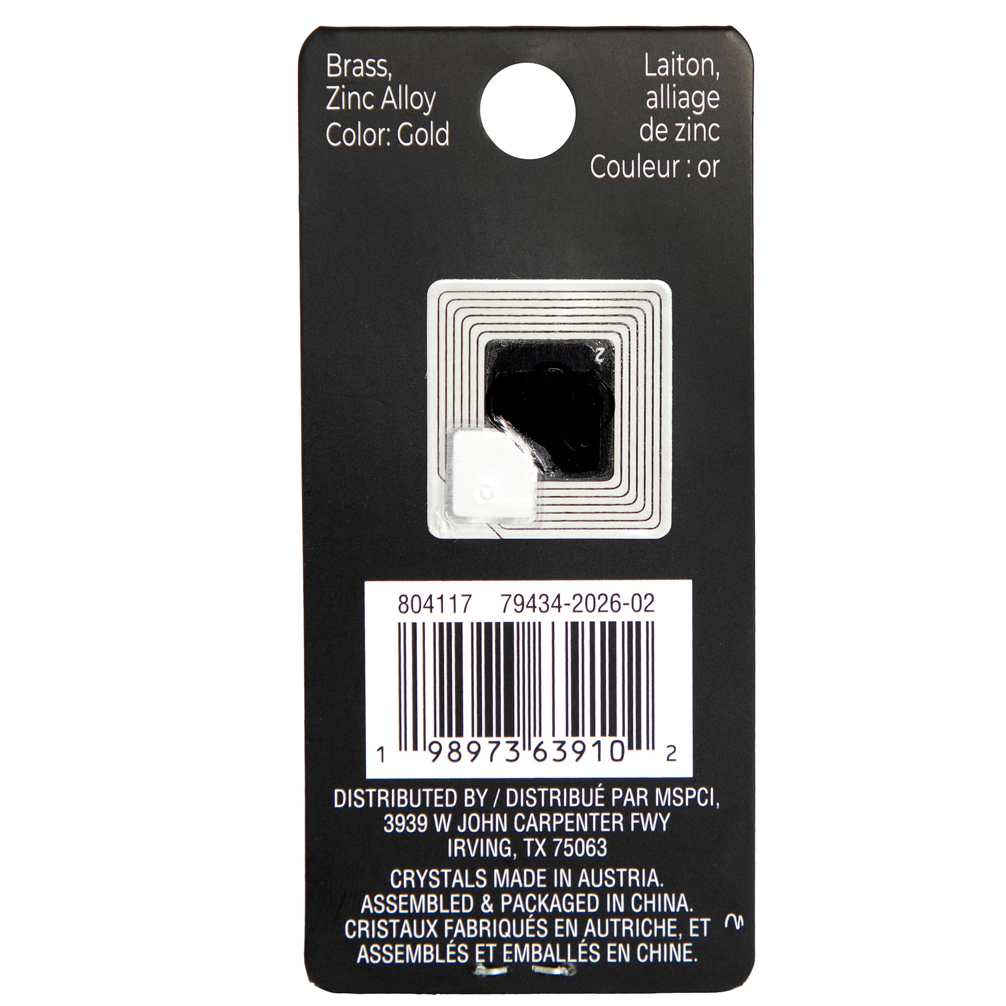 Gold Rainbow Bar Austrian Crystal Charm by Bead Landing™