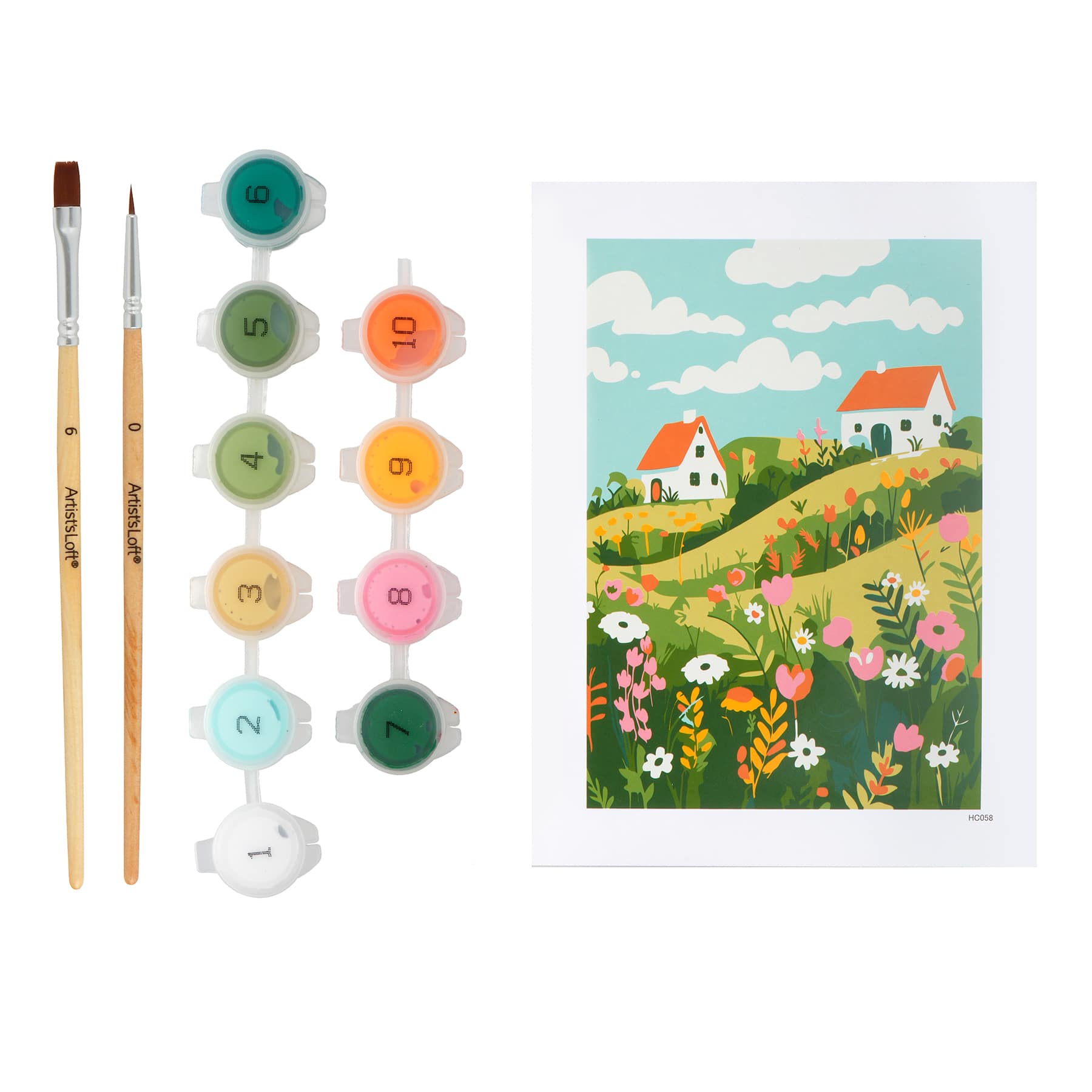 Hillside Cottage Paint-by-Number Framed Mini Kit by Artist's Loft®