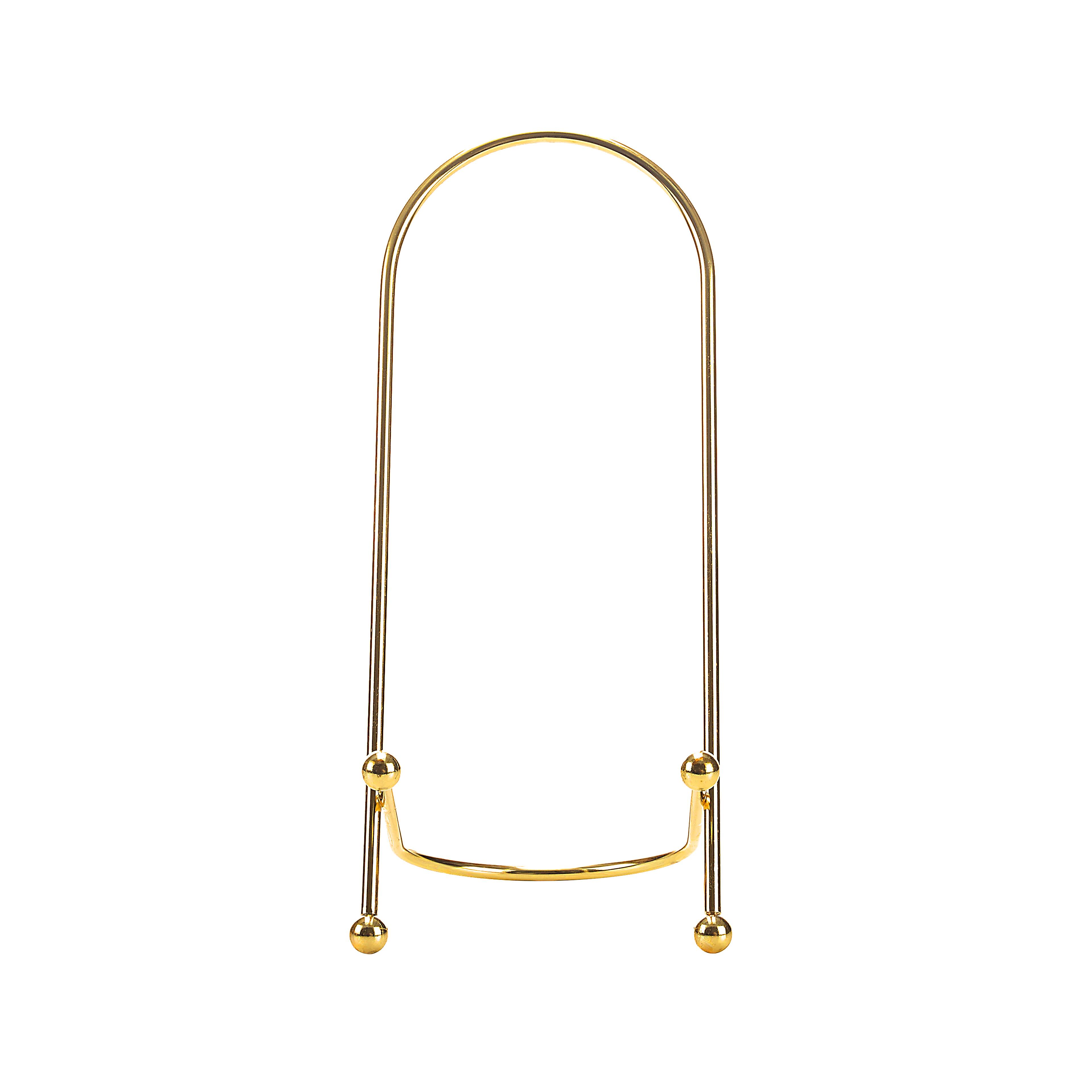 6 Pack: 9" Golden Curved Wire Photo Easel by Studio Décor®