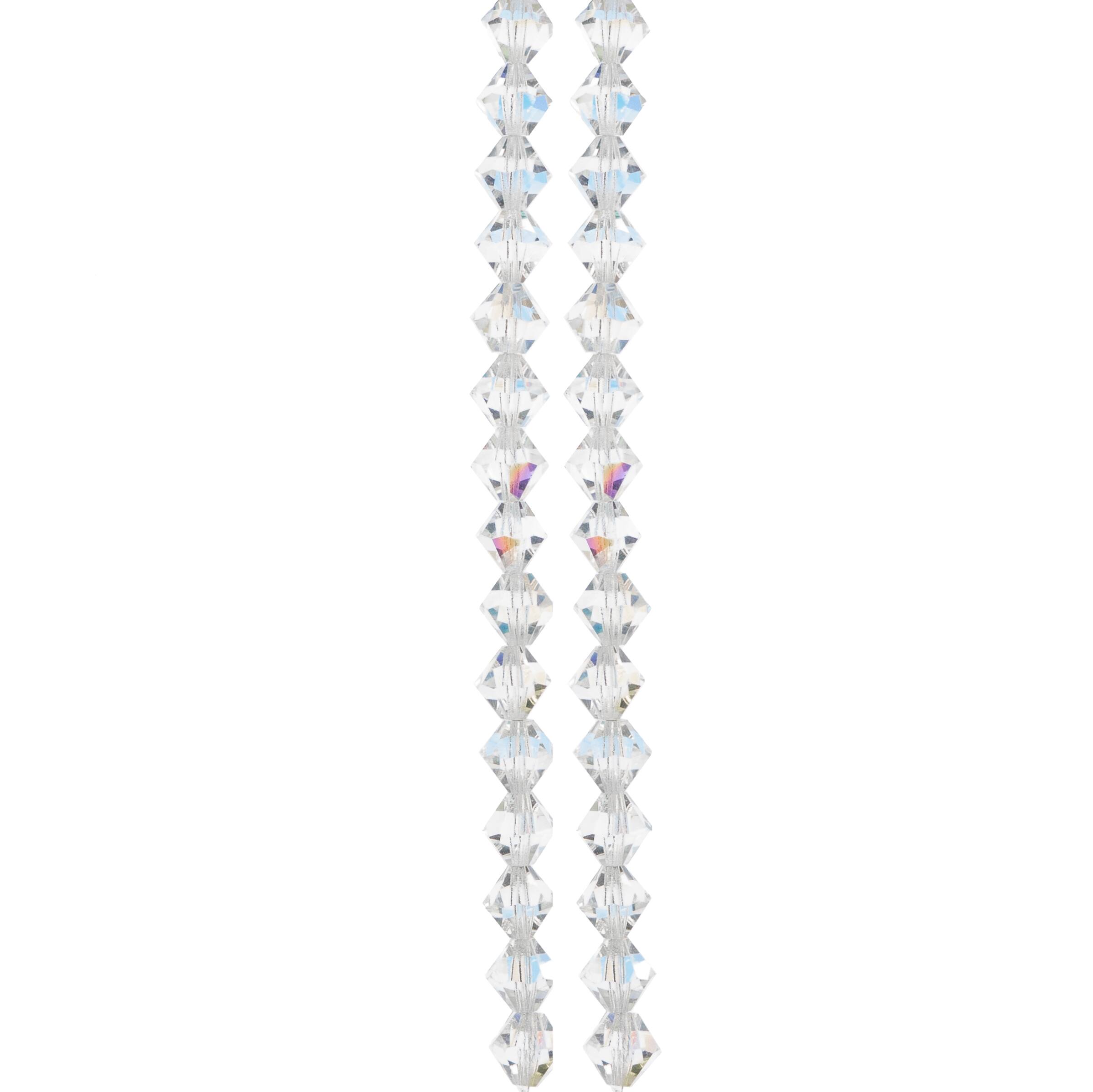 6 Pack: Preciosa Glass Crystal Bicone Beads, 8mm by Bead Landing™