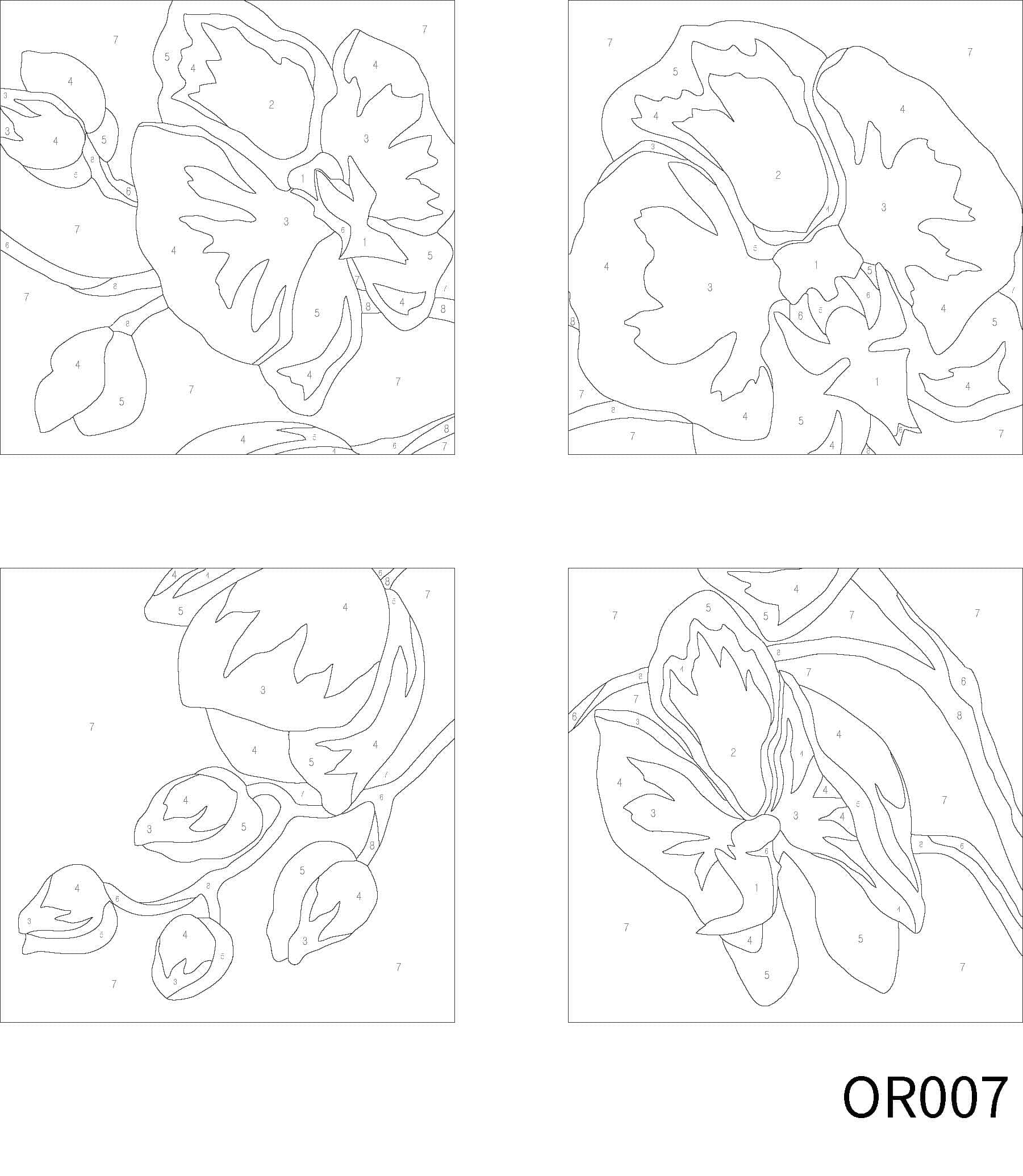 Orchids Paint-by-Number Gallery Mini Kit by Artist's Loft®