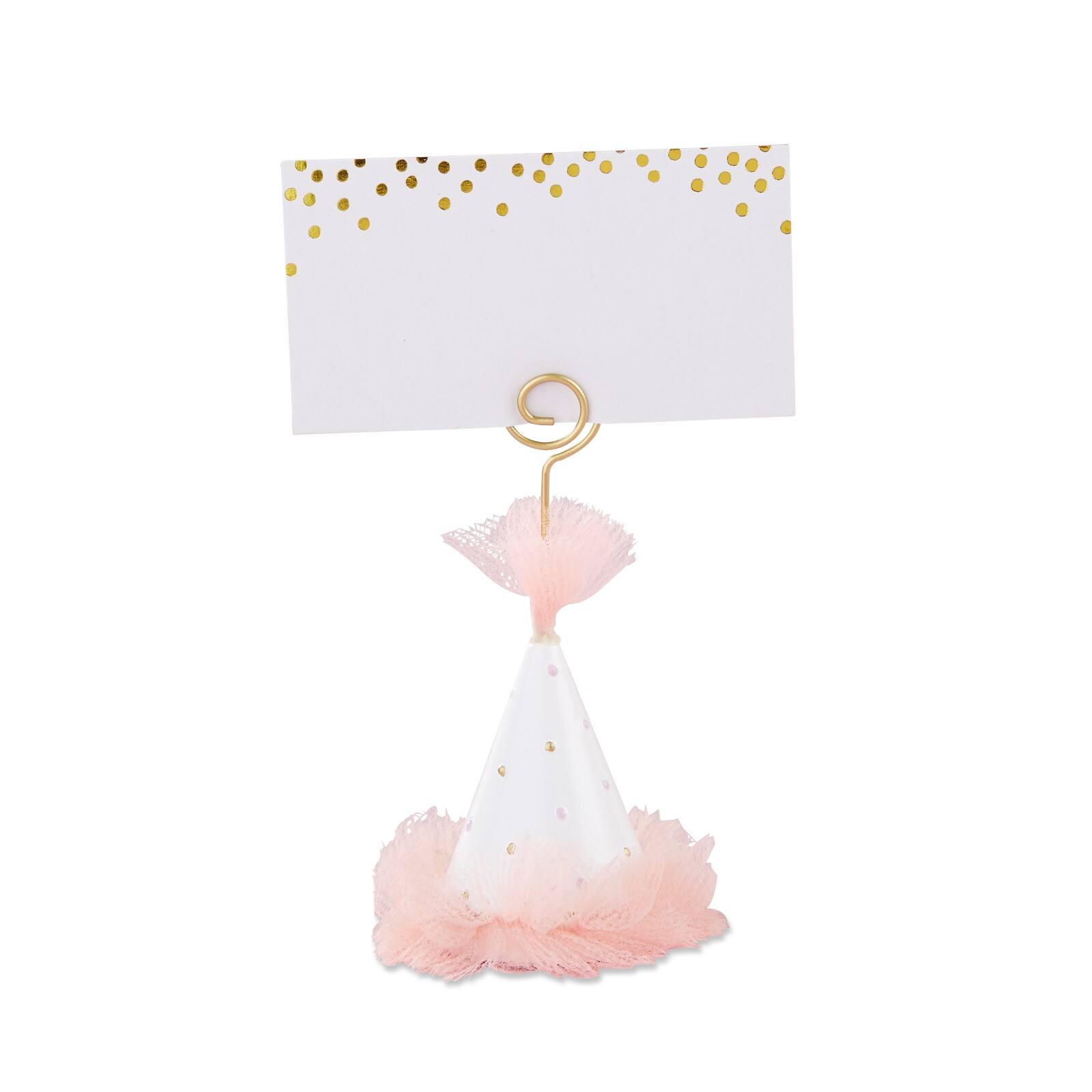 Kate Aspen® Pink Party Hat Place Card Holder, Set of 12