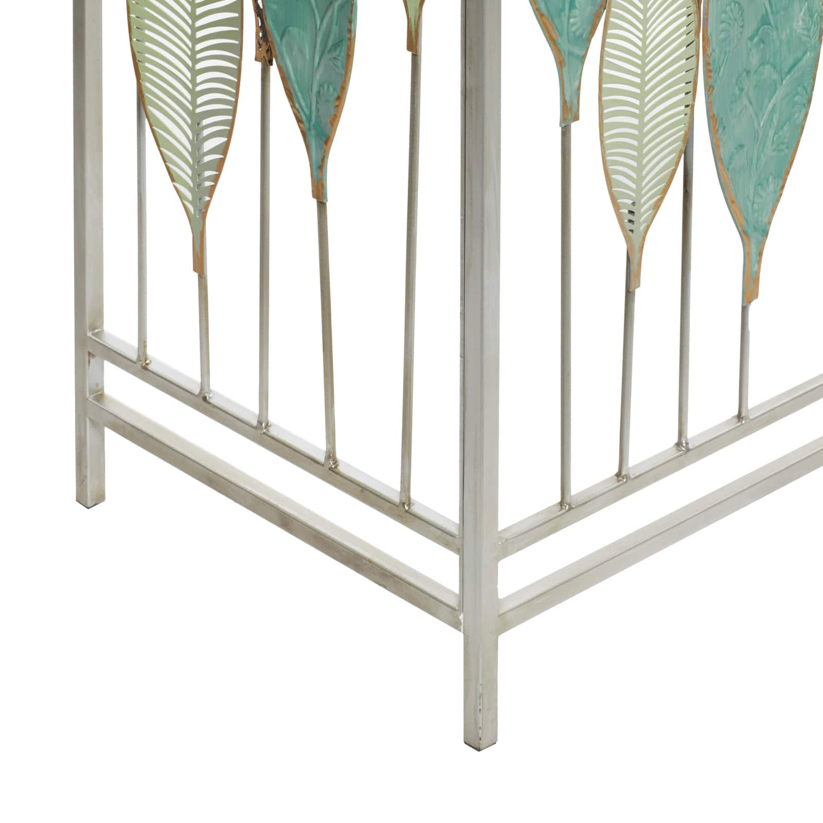 Silver Metal Contemporary Console Table 30" x 44" x 15"