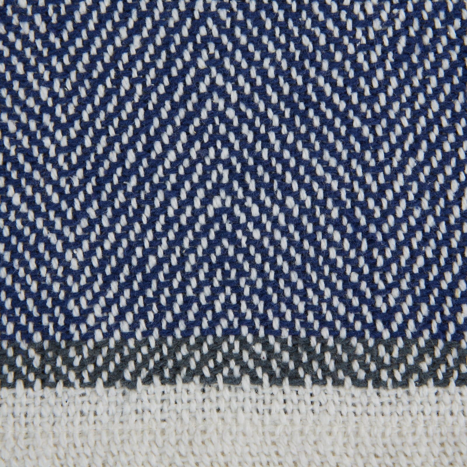 DII® Navy & Mineral 2-Tone Chevron Stripe Throw