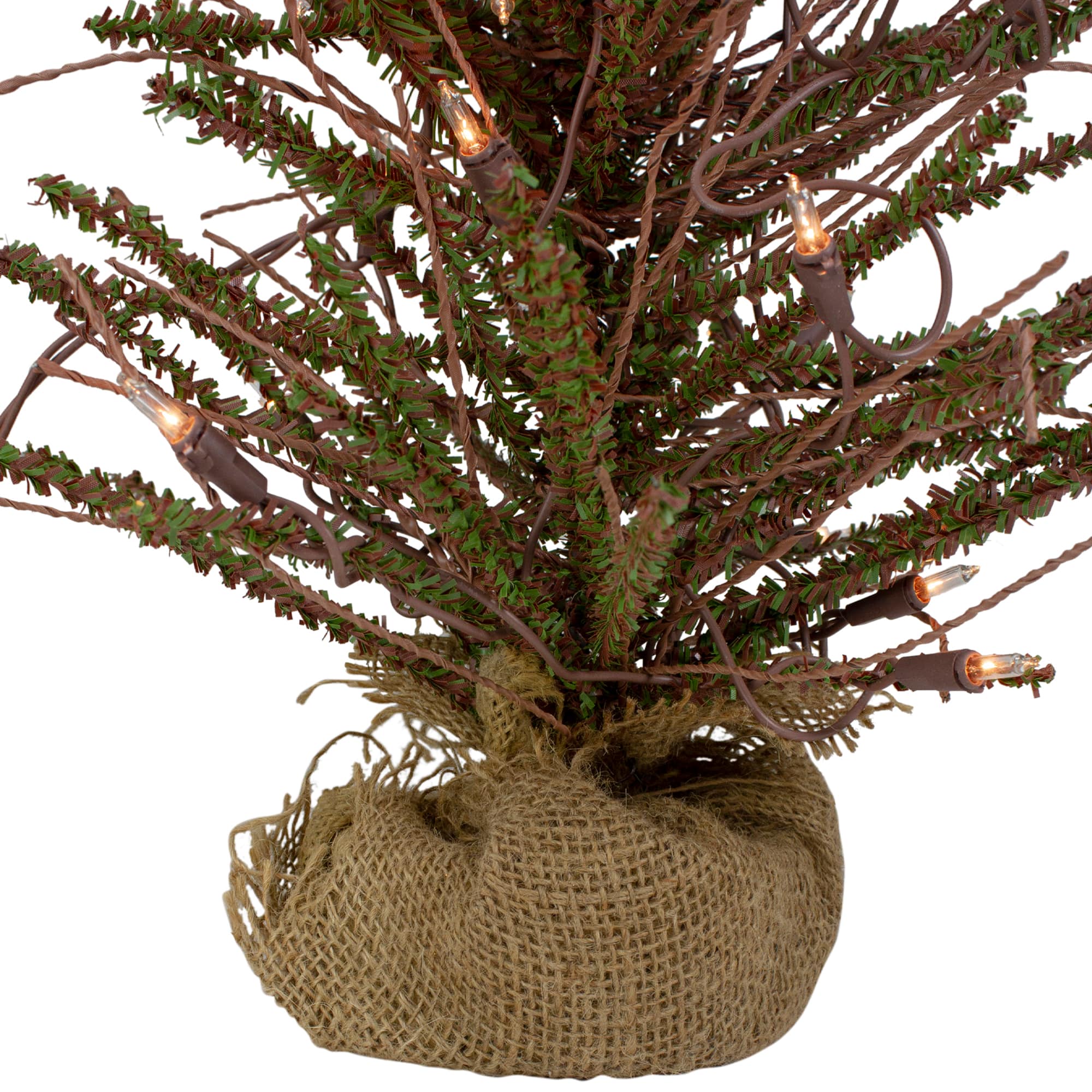 Northlight 18" Pre-Lit Potted Warsaw Twig Artificial Christmas Tree