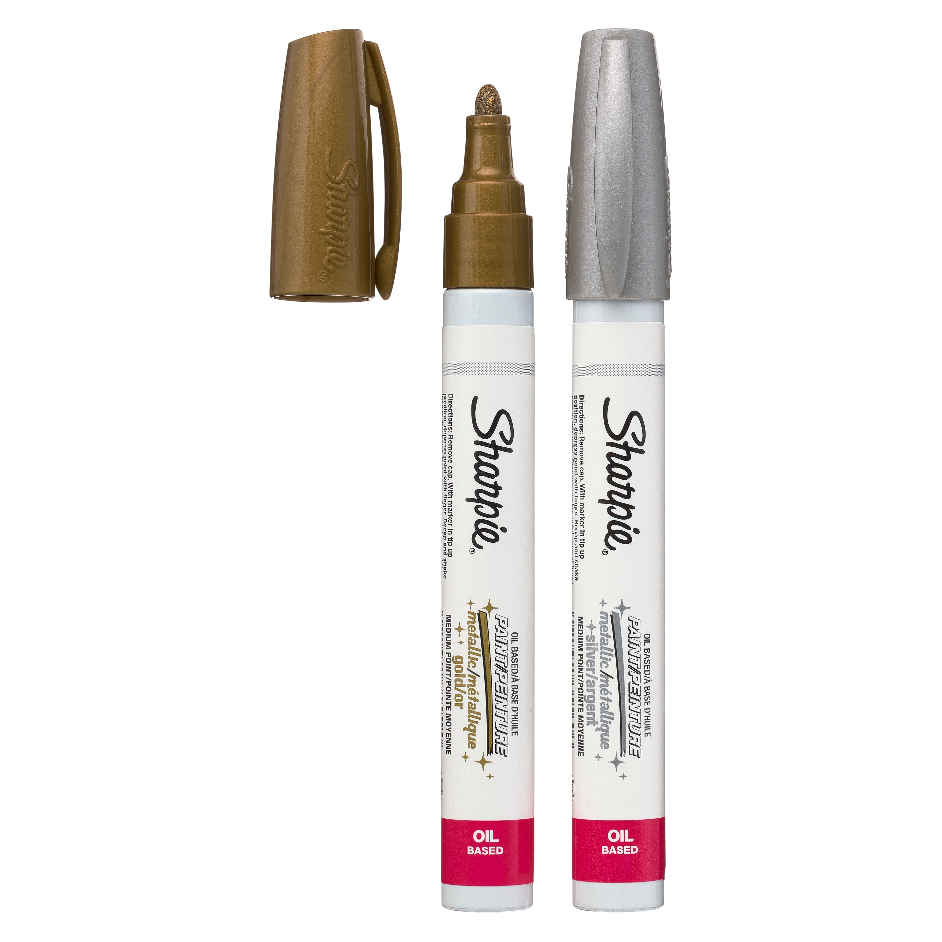 Sharpie® Oil-Based Paint Markers, Medium Point Metallic Set