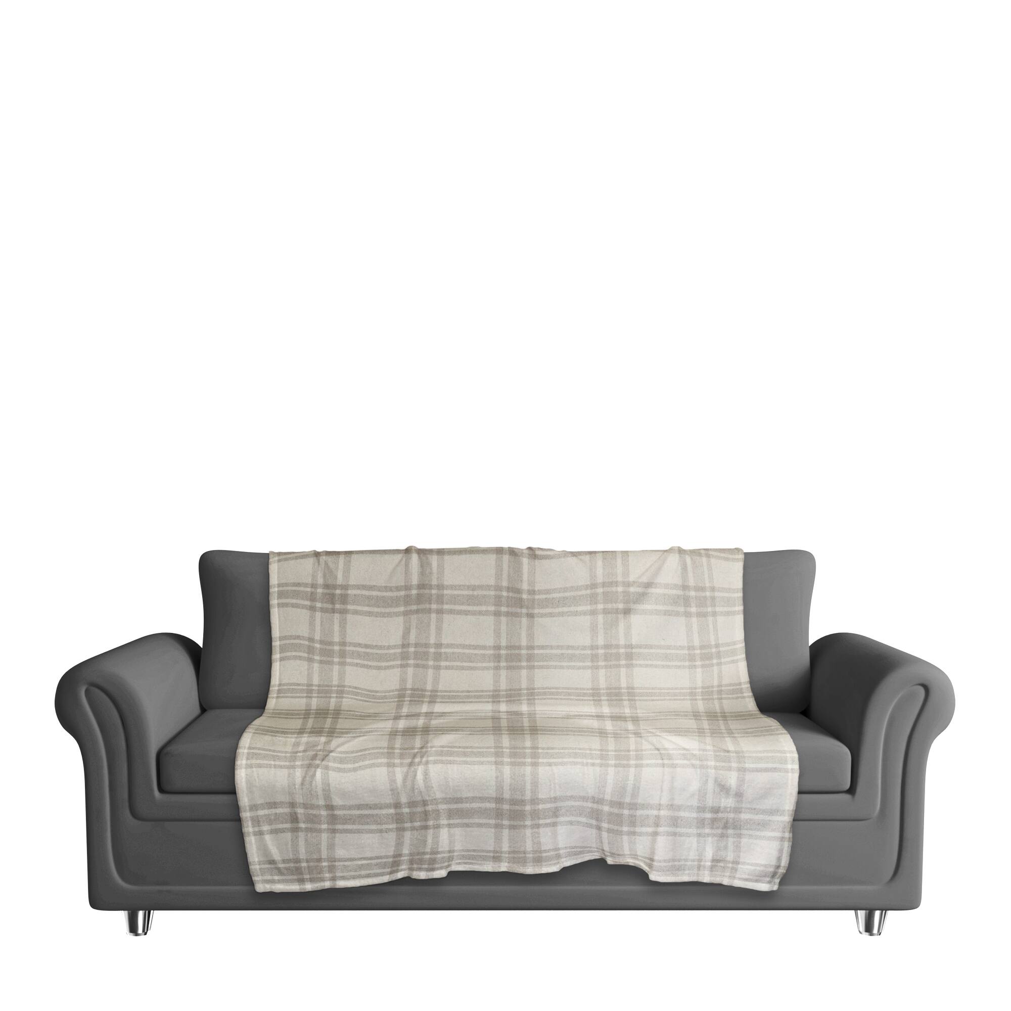 Plaid Coral Fleece Blanket