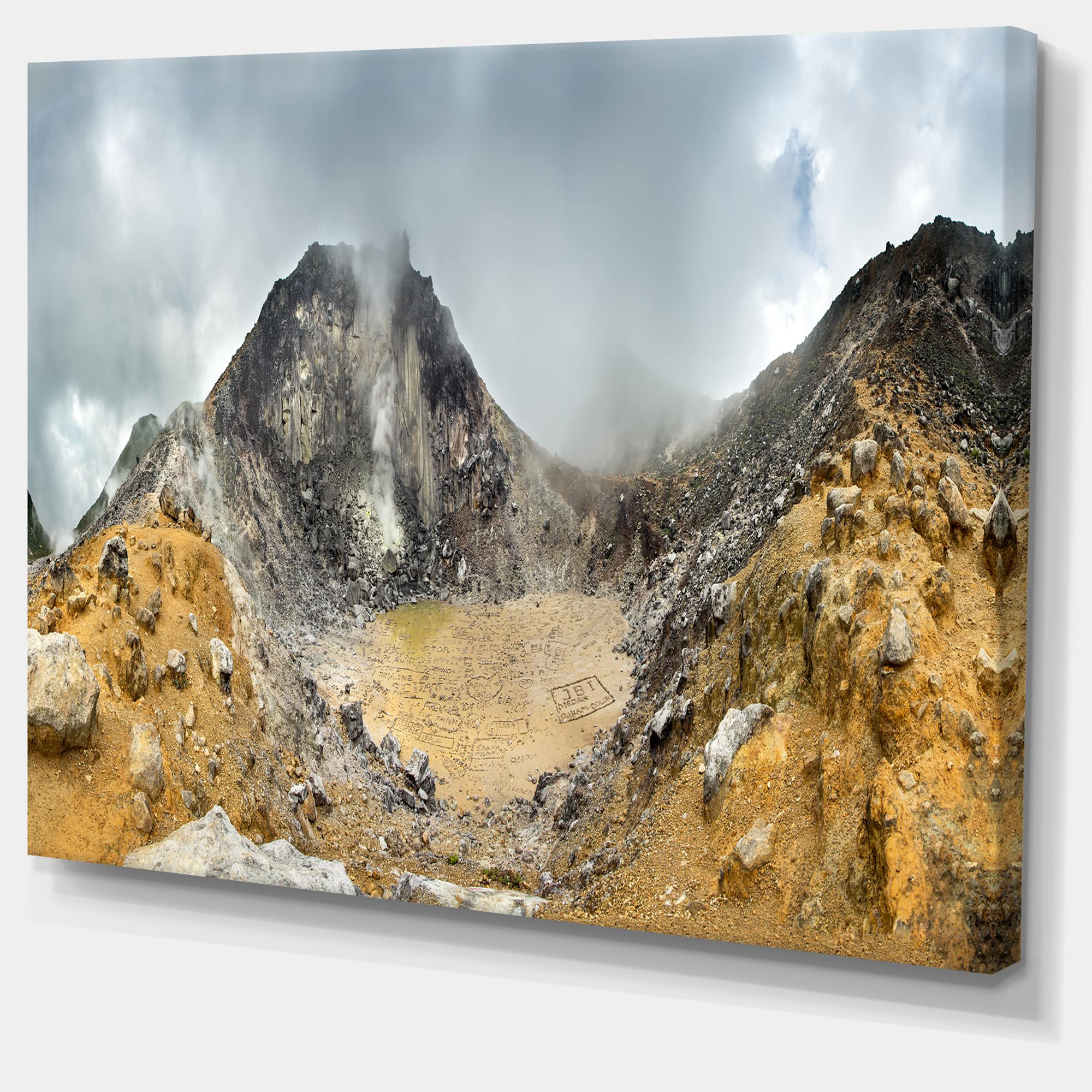 Designart - Volcano Panorama with Dramatic Sky