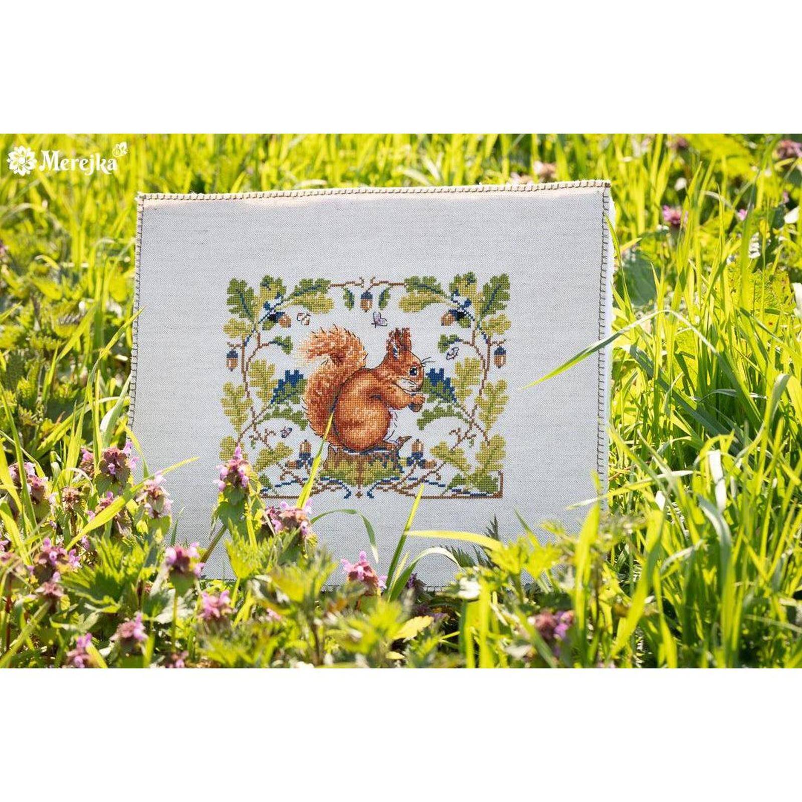 Merejka Squirrel Counted Cross Stitch Kit
