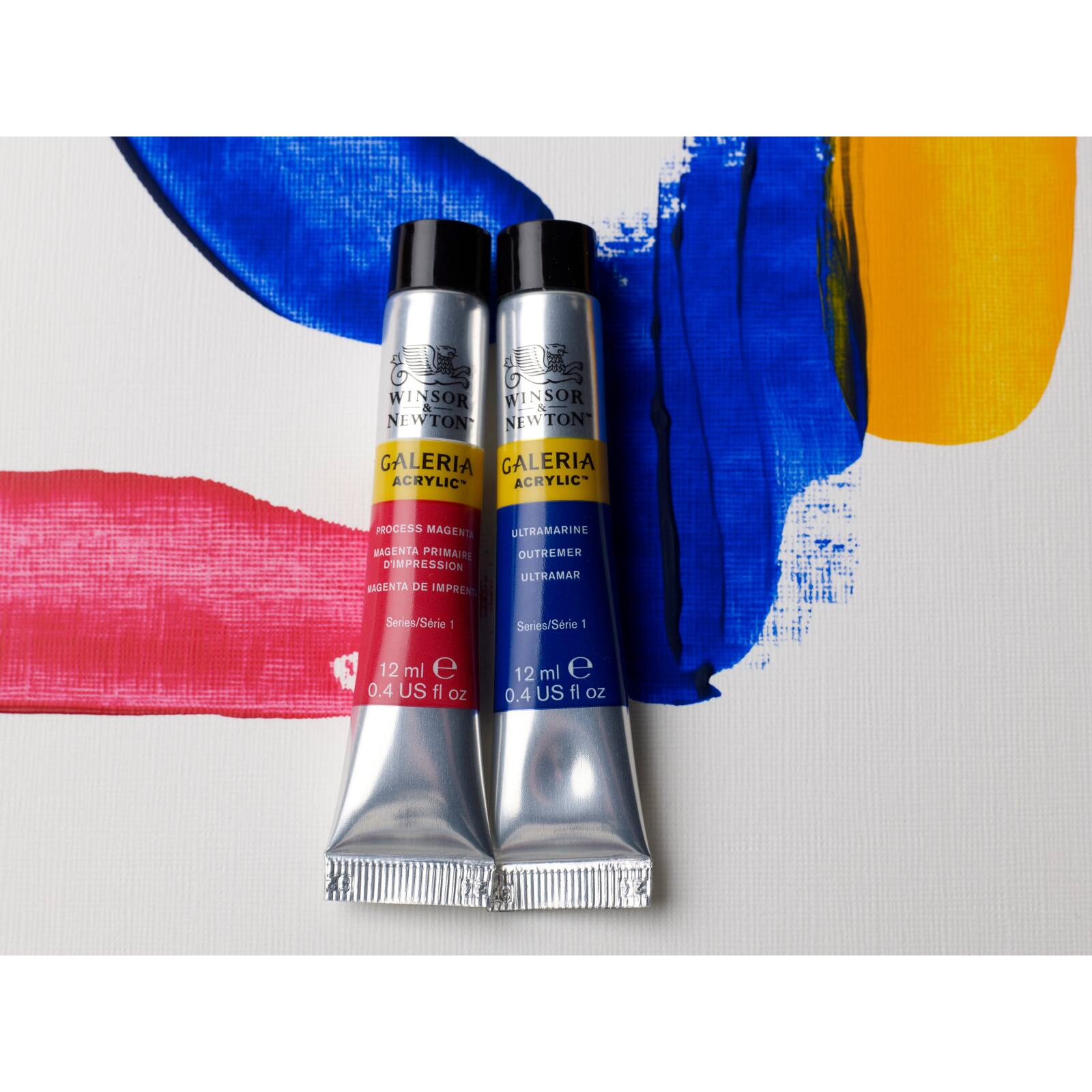 Ensemble de 10 couleurs de peinture Galeria Acrylic de Winsor & Newton