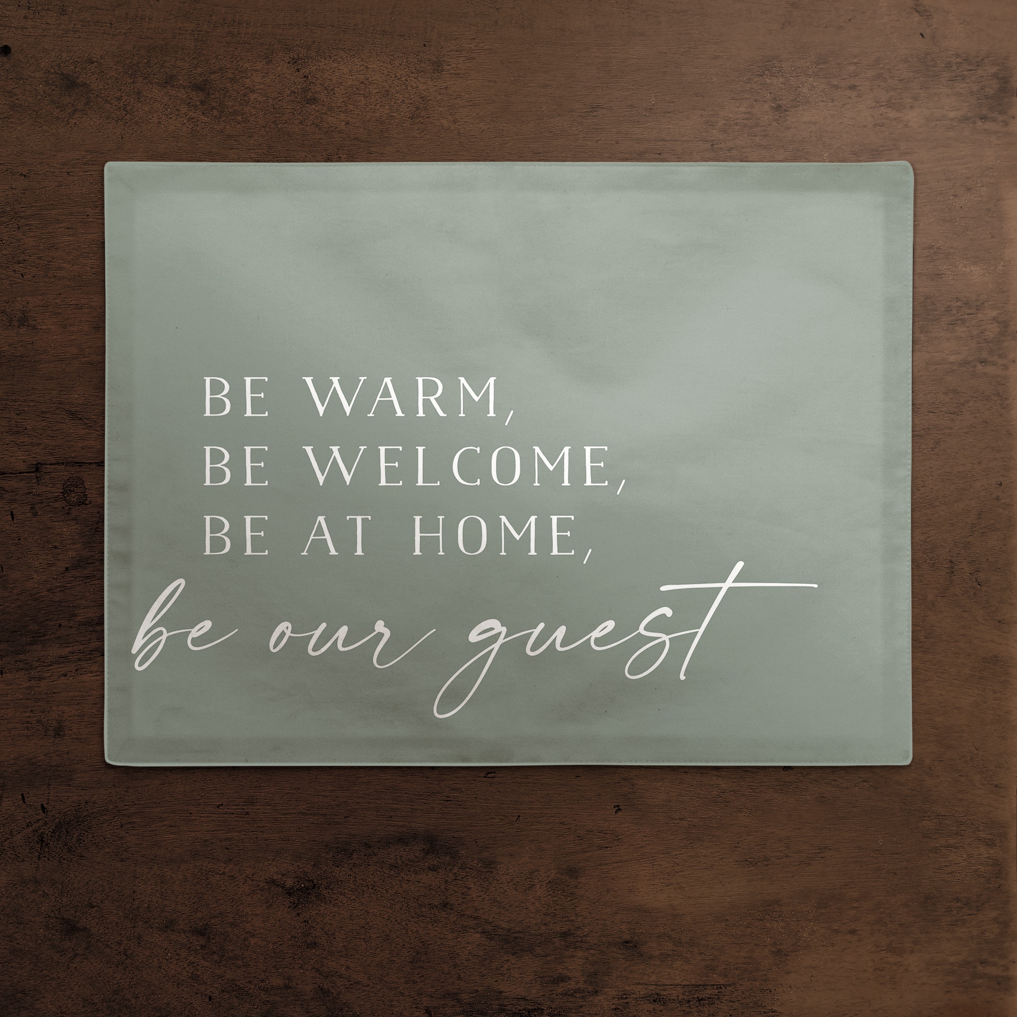 Be Warm Be Welcome Cotton Twill Placemat