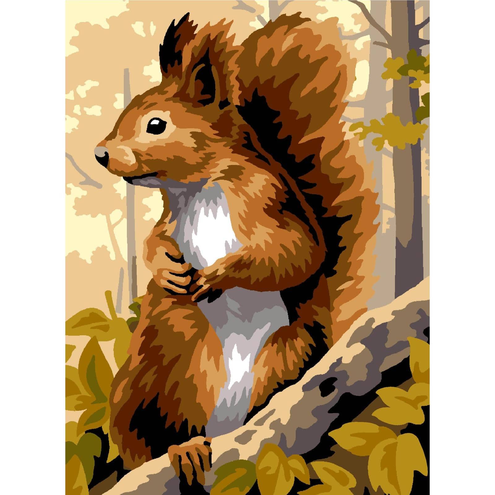 Gobelin The Squirrel Unit Printed Tapestry Canvas
