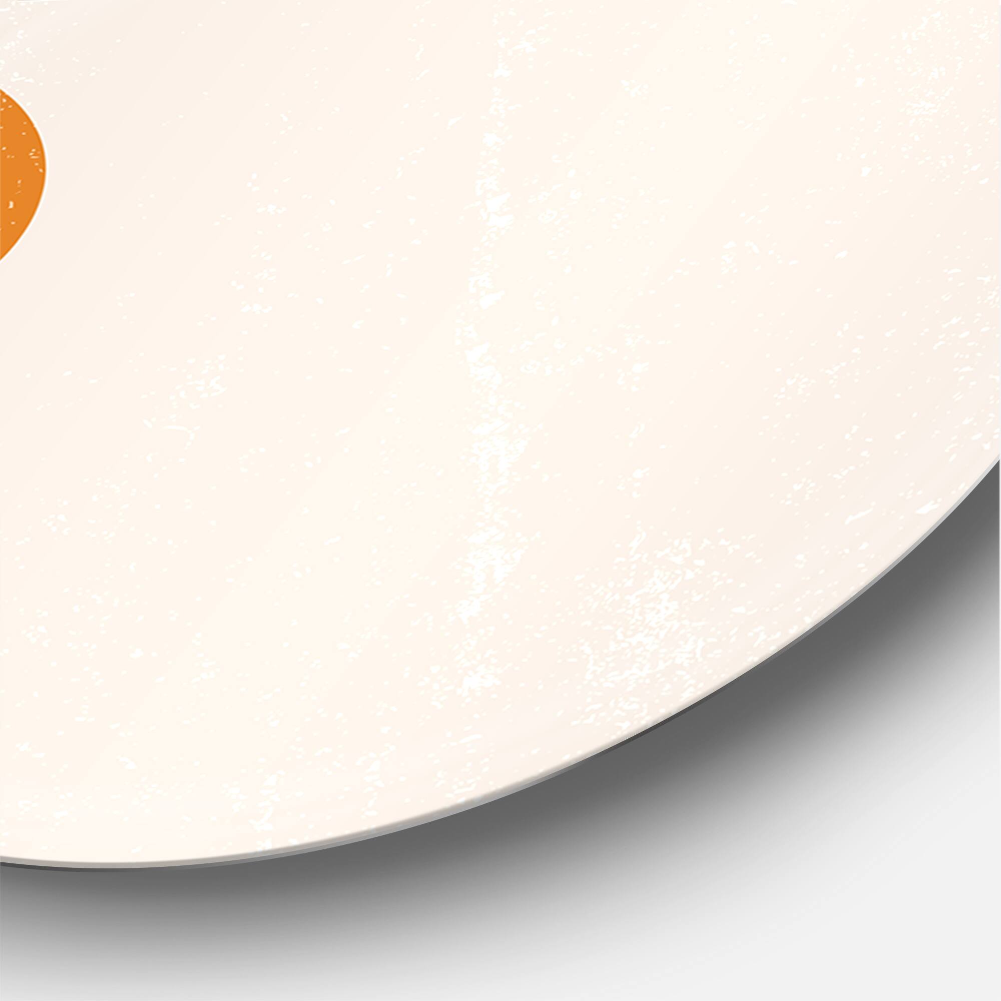 Designart - Abstract Minimal Sun and Moon In Earth Tones II