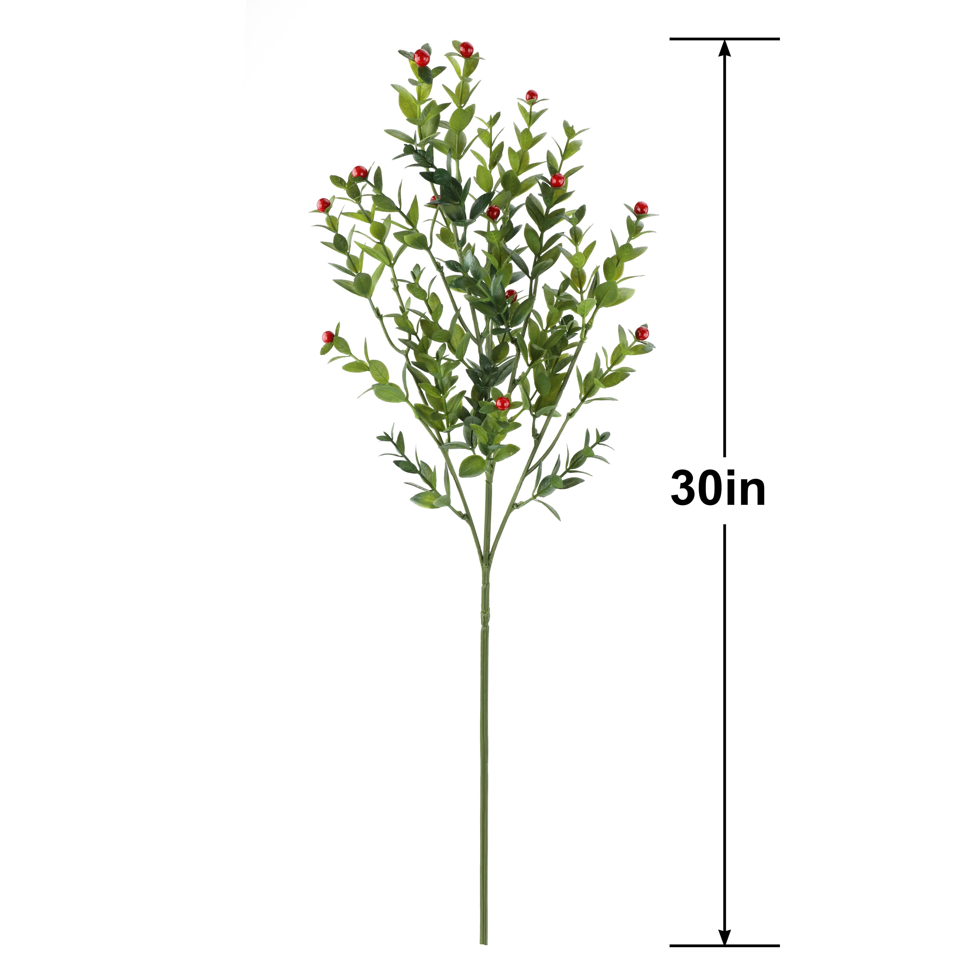 30" Boxwood & red Berry Stem by Ashland®
