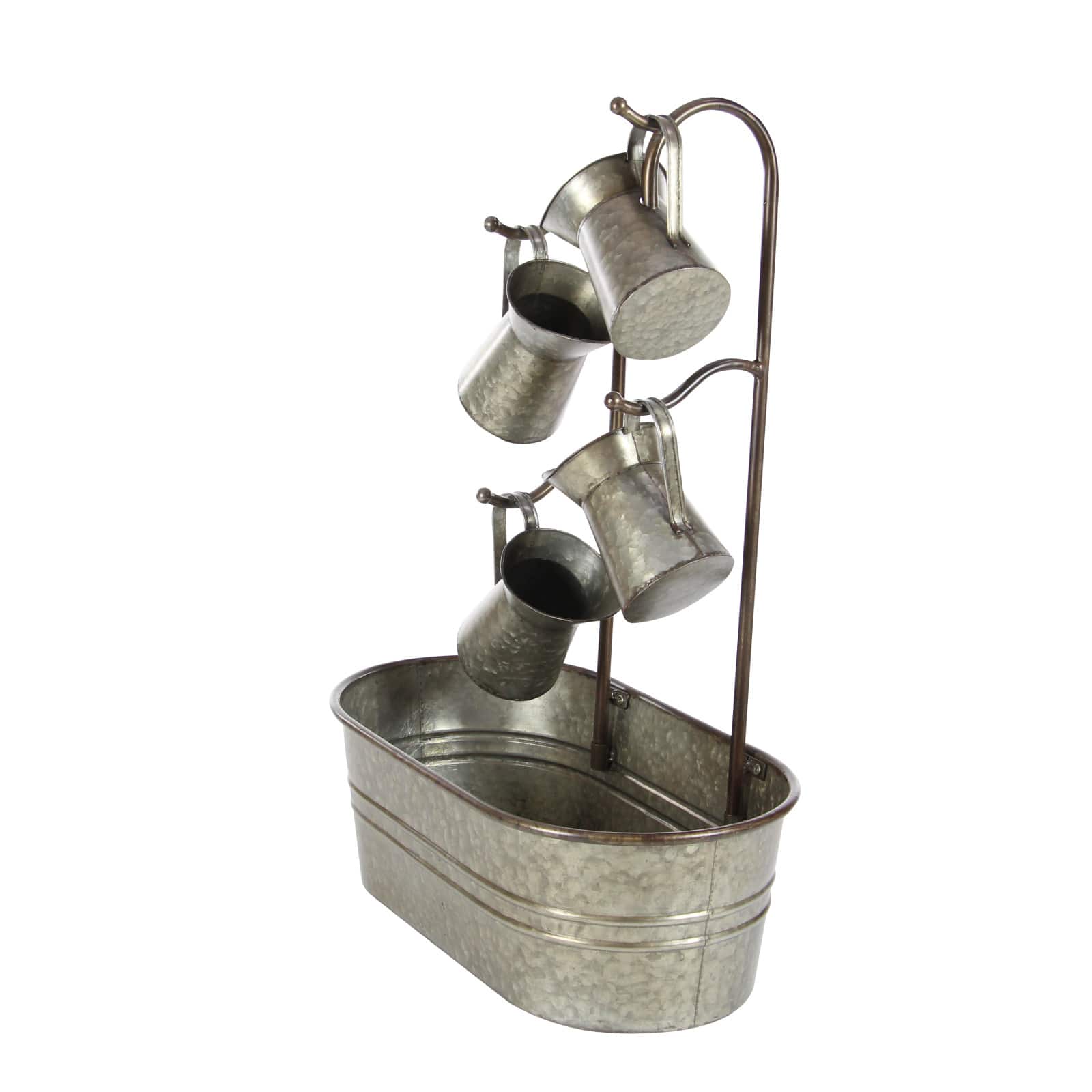34" Gray Iron Farmhouse Fountain