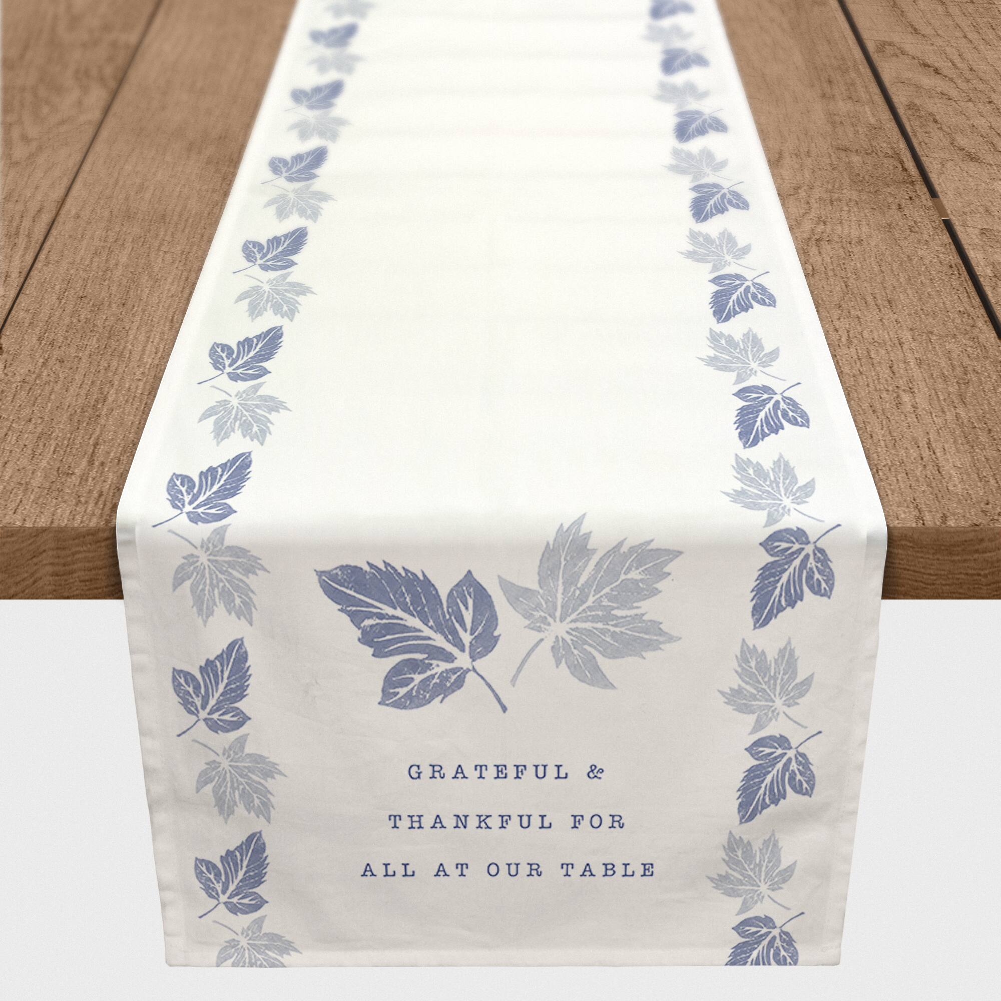 72" Thankful Leaves Table Runner