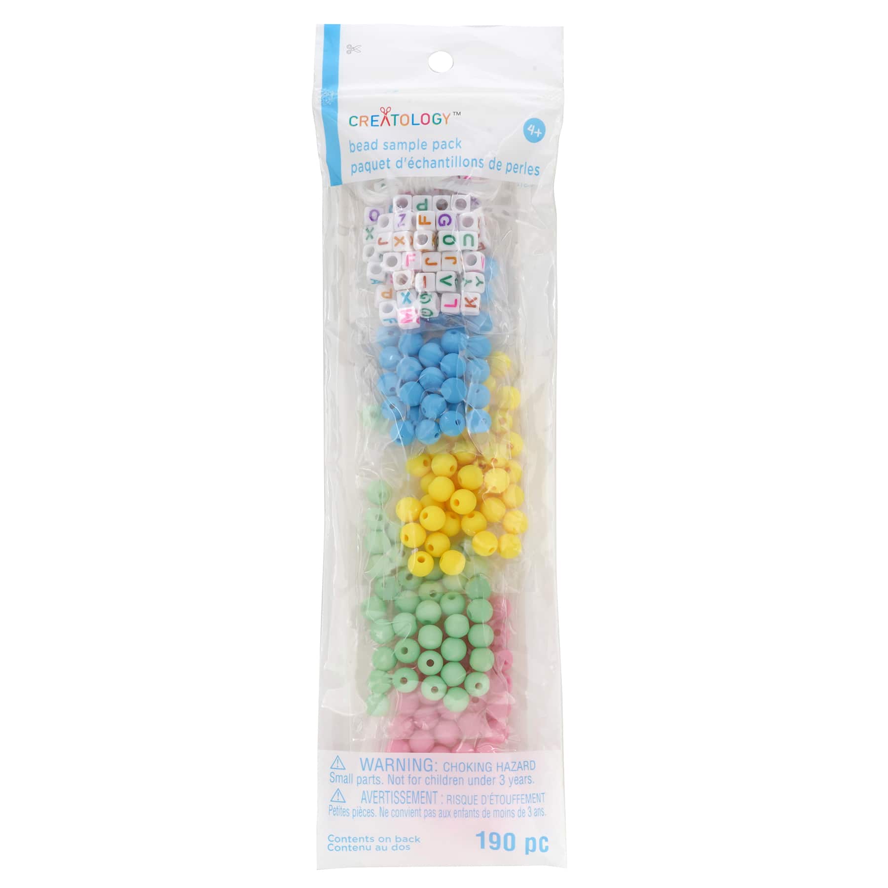 12 Packs: 190 ct. (2,280 total) Pastel Bead Assortment Sample Pack by Creatology™