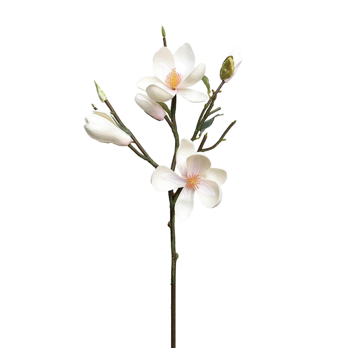 Prestige Botanicals 20" Artificial White Magnolia Tulip Stem