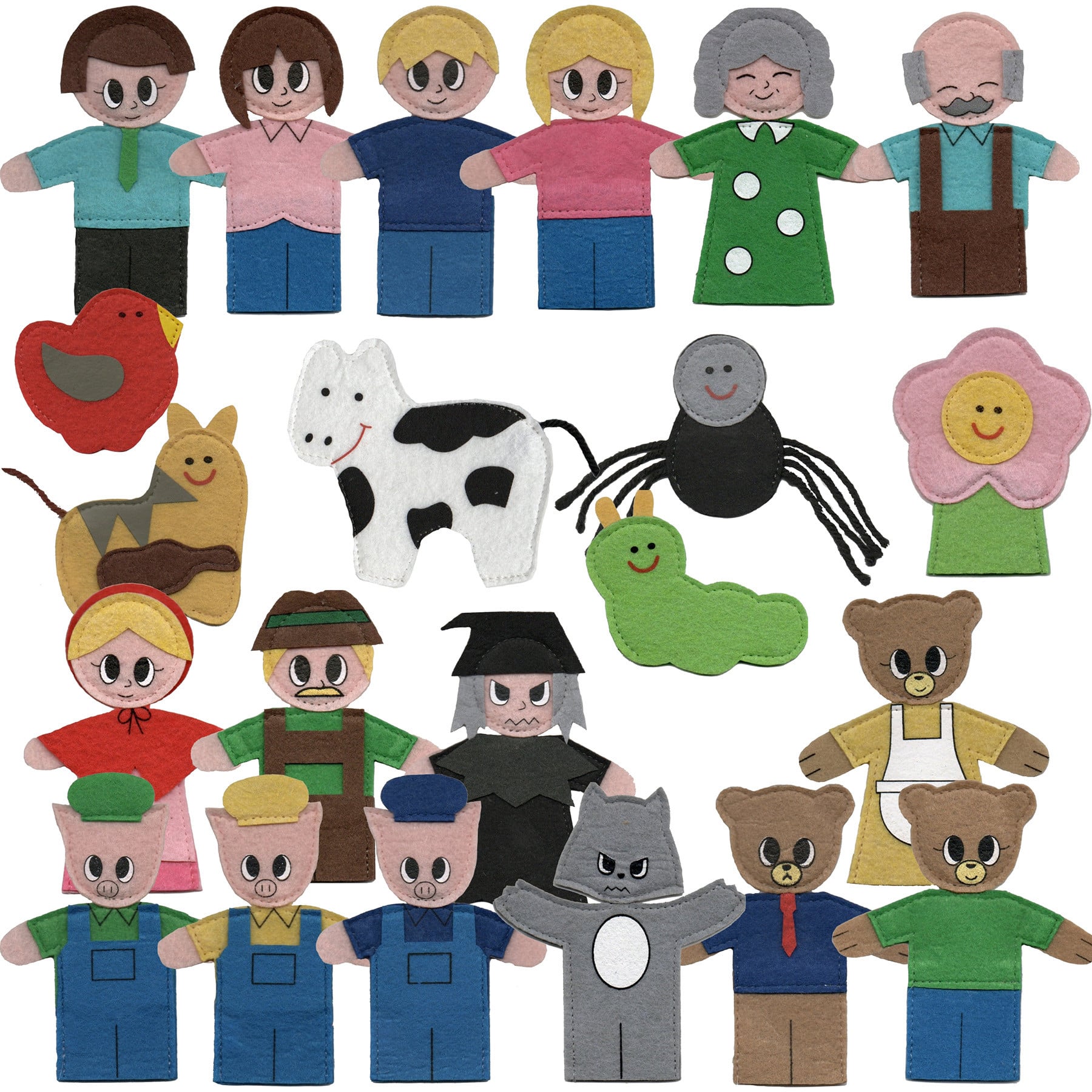 Get Ready Kids 4" Felt Storytelling Finger Puppets Set | Michaels®