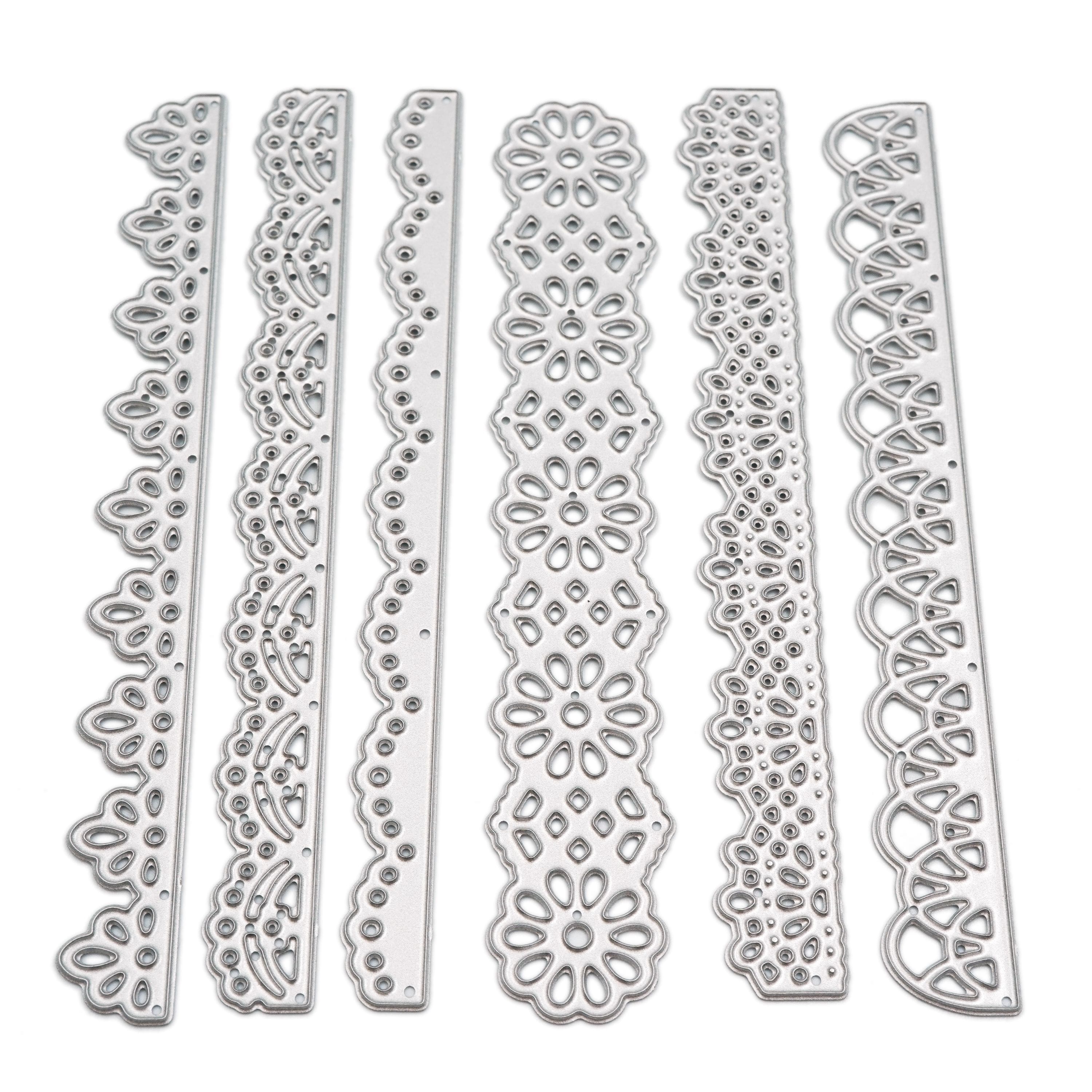 6 Pack: Lace Borders Cutting Die Set by Recollections™