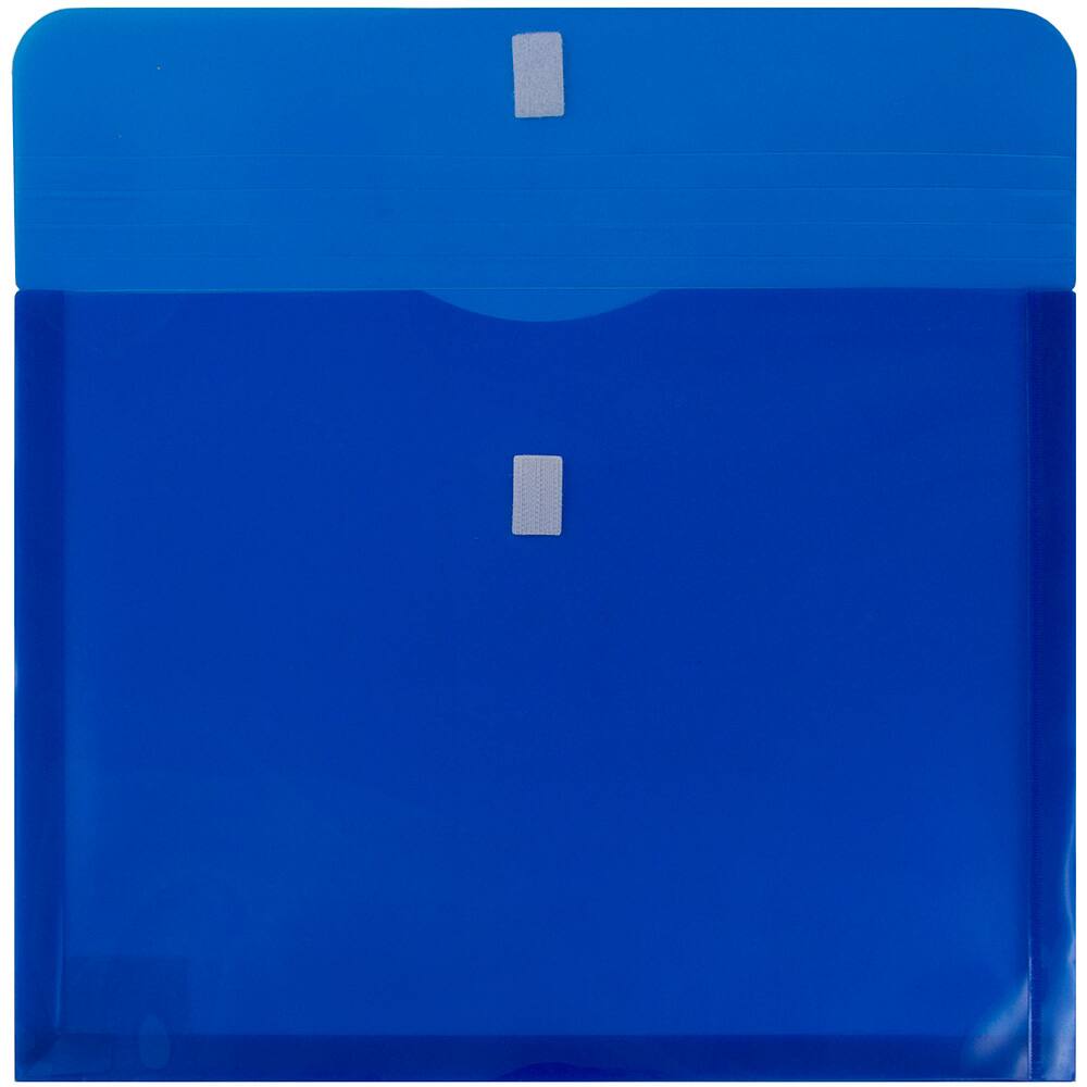 JAM Paper 9.75" x 13" Plastic Hook & Loop Closure Envelopes