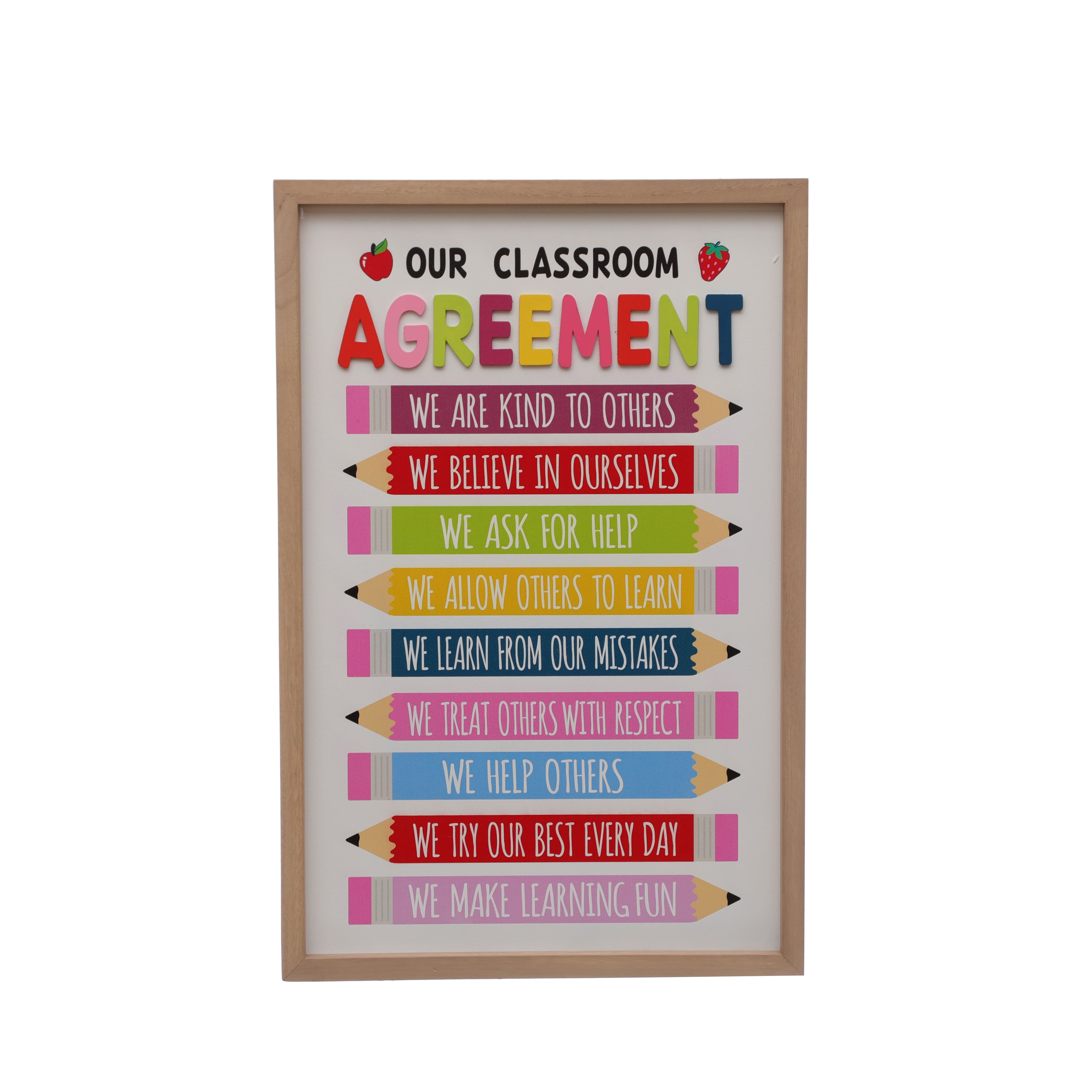 Class Rules! 13" x 19.75" Classroom Agreement Wall Décor by B2C™