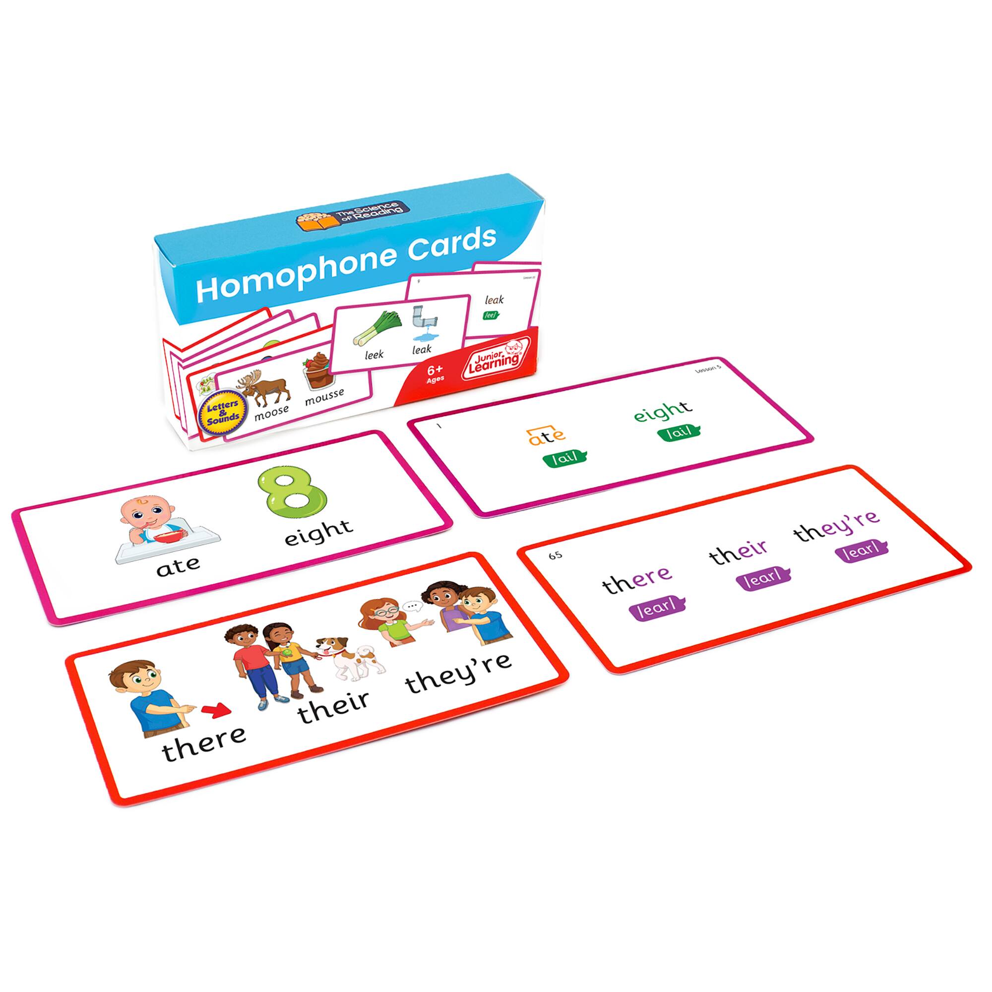 Junior Learning® Homophone Flashcards