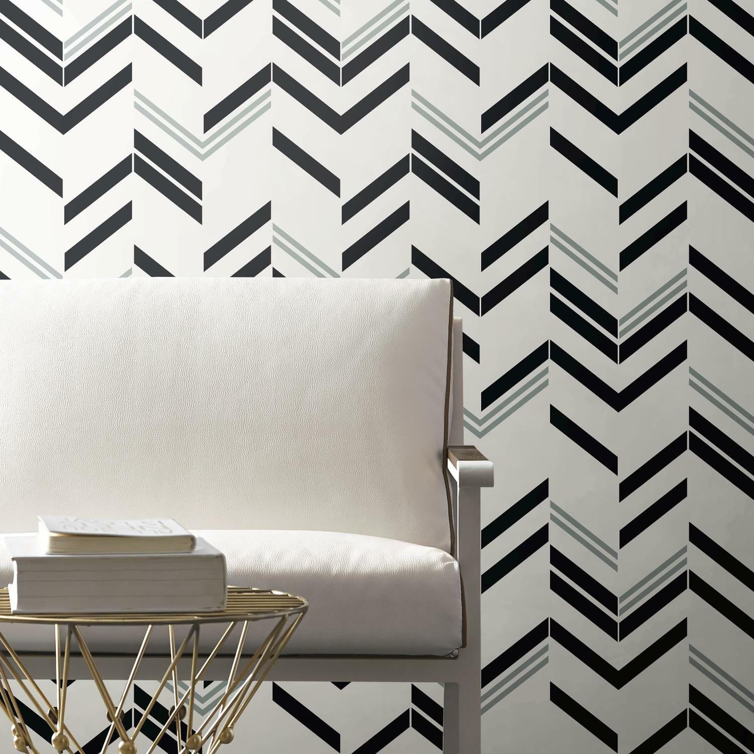 RoomMates Chevron Stripe Peel & Stick Wallpaper