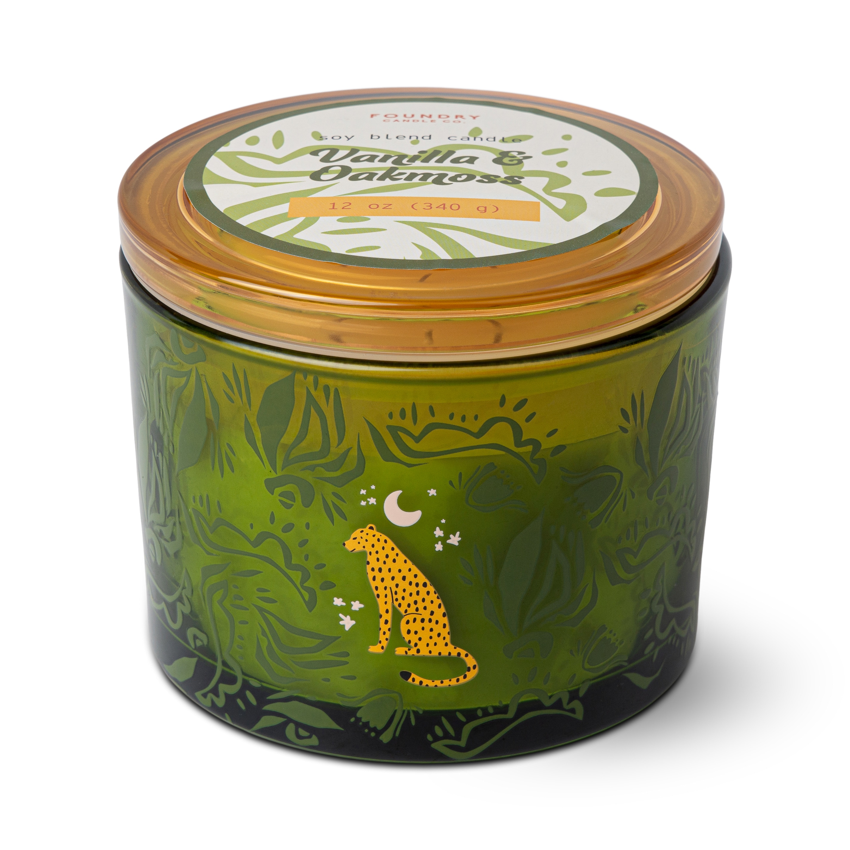 Foundry Candle Co. 12 oz. Vanilla & Oakmoss Soy Blend 3 Wick Candle