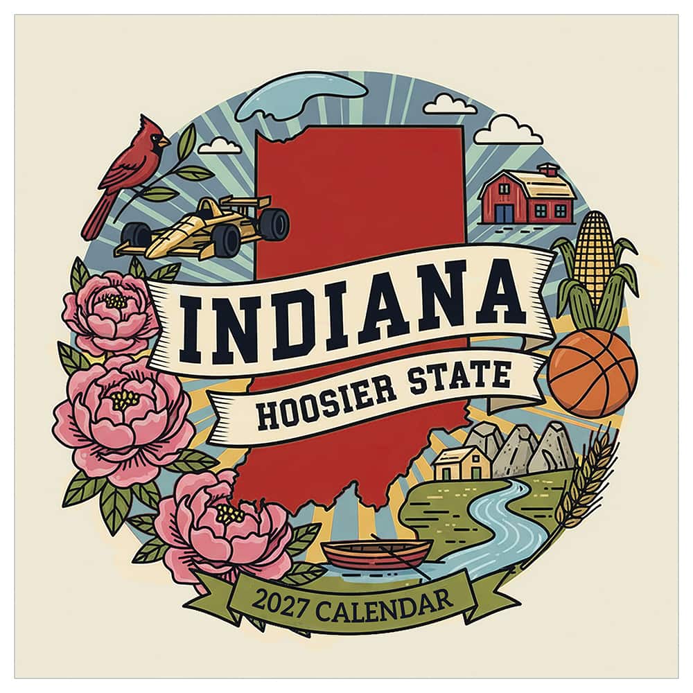 2027 Home: Indiana Wall Calendar