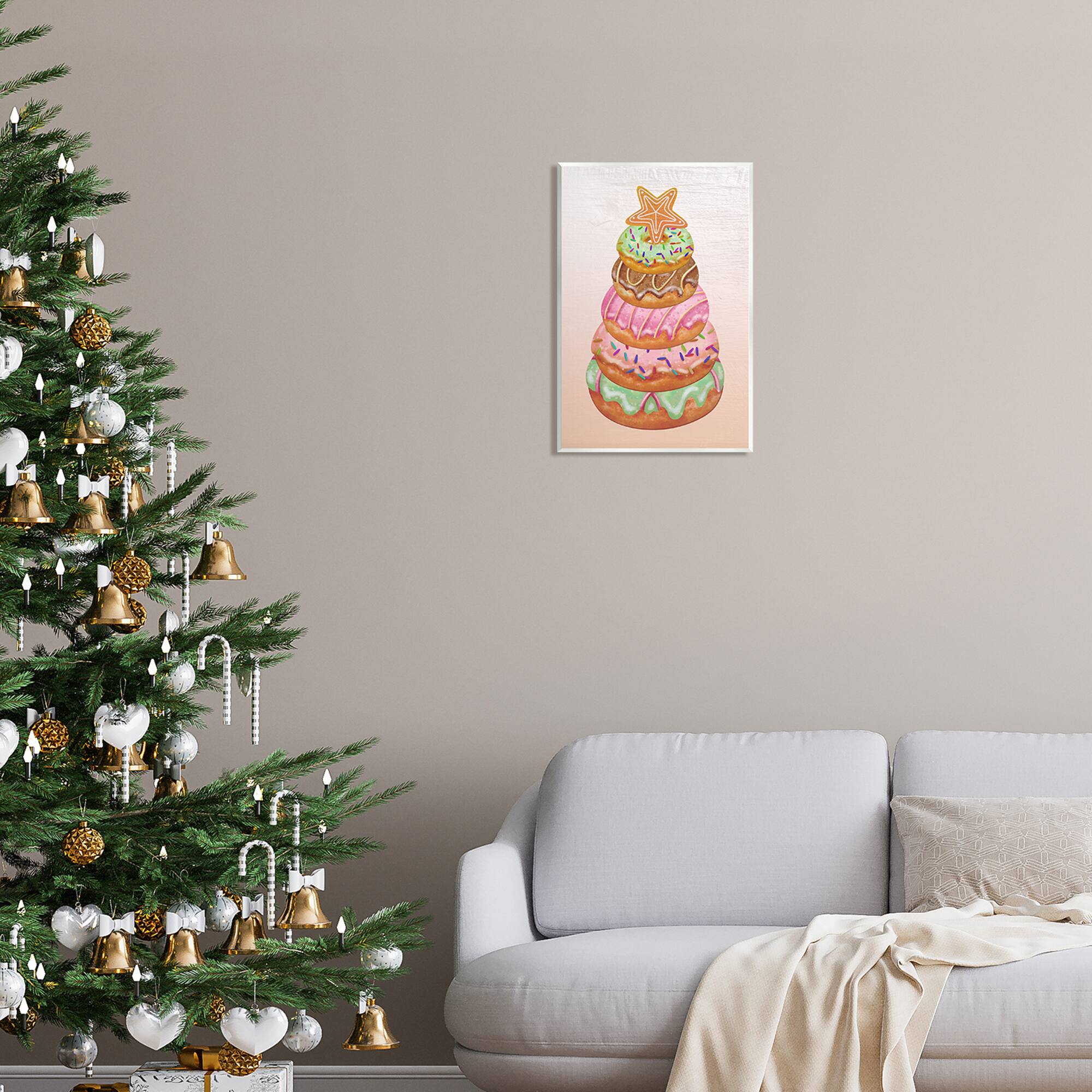 Stupell Industries Seasonal Sweets Stacked Donuts Wall Plaque Art