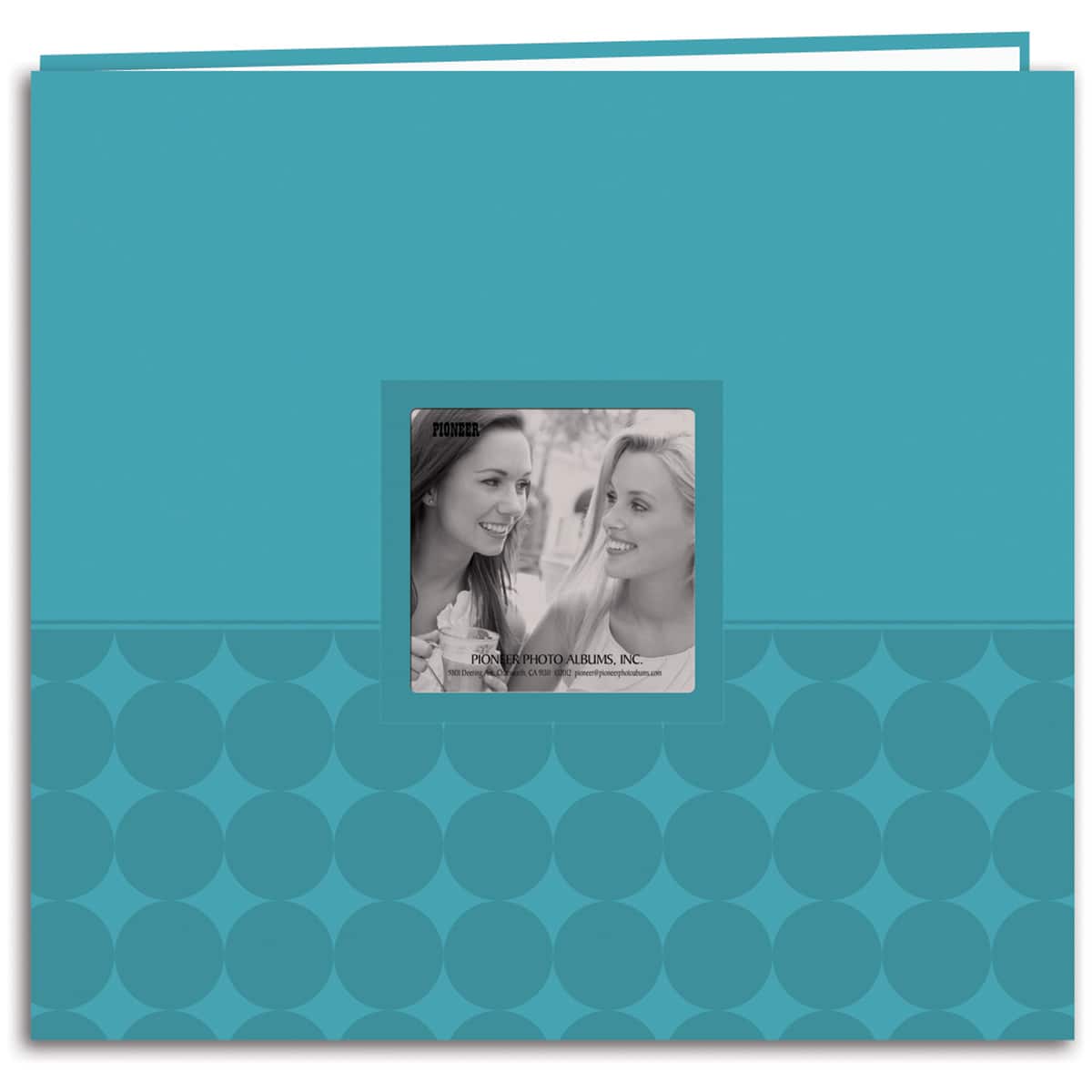 Pioneer® Aqua Embossed Post Bound Frame Photo Album