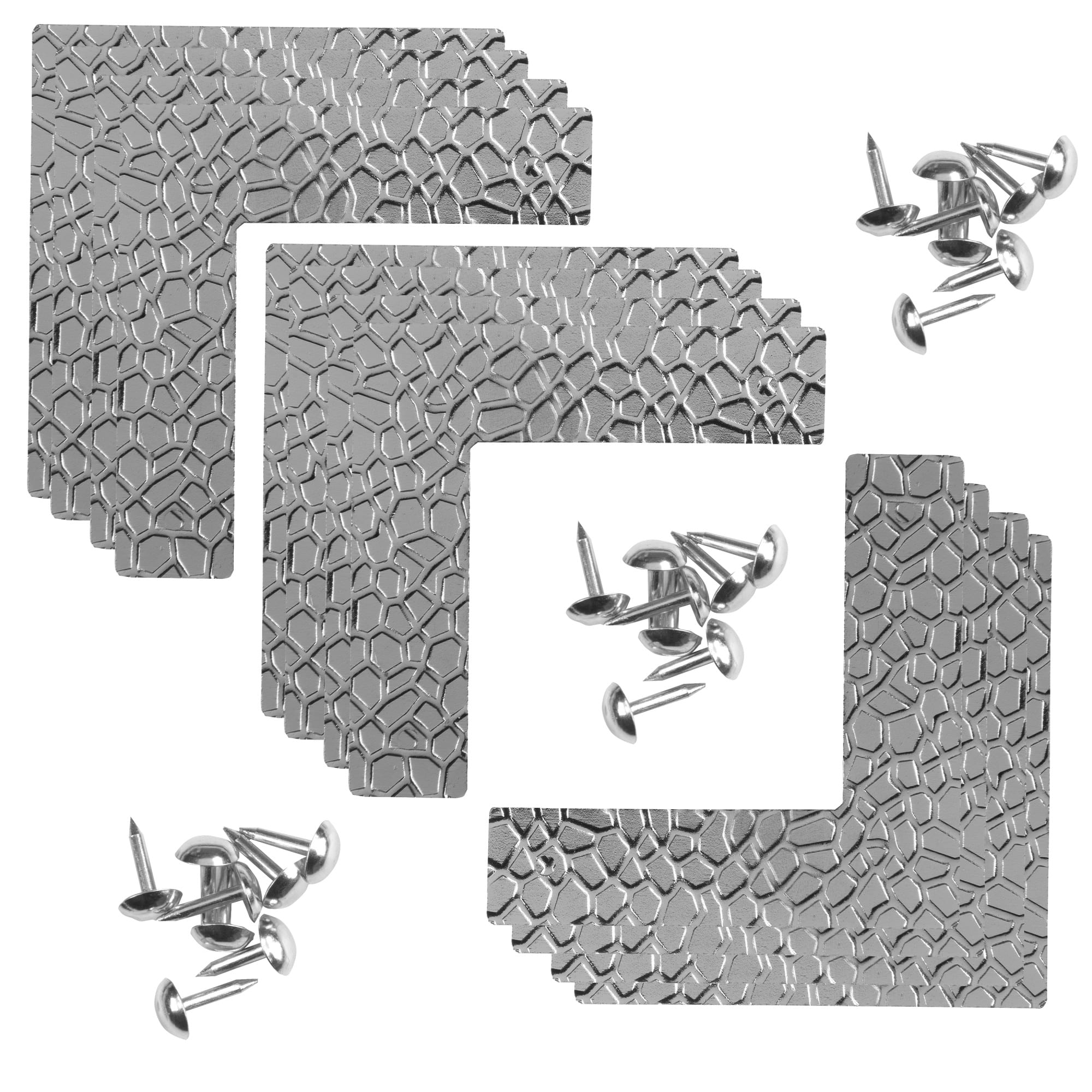 Dritz® Home Small Nickel Textured Campaign Corners, 3 Pack