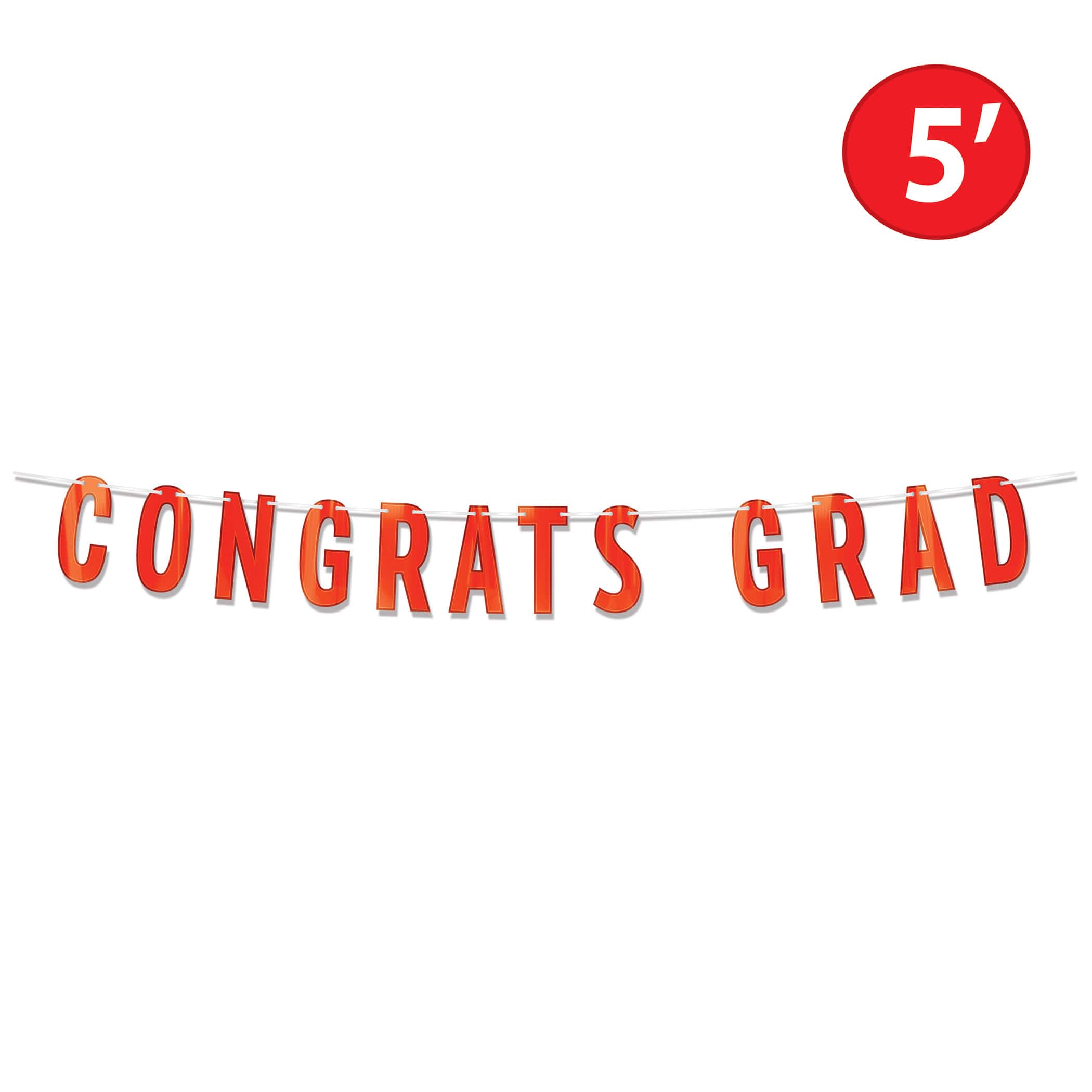 Beistle 5ft. Congrats Grad Streamer
