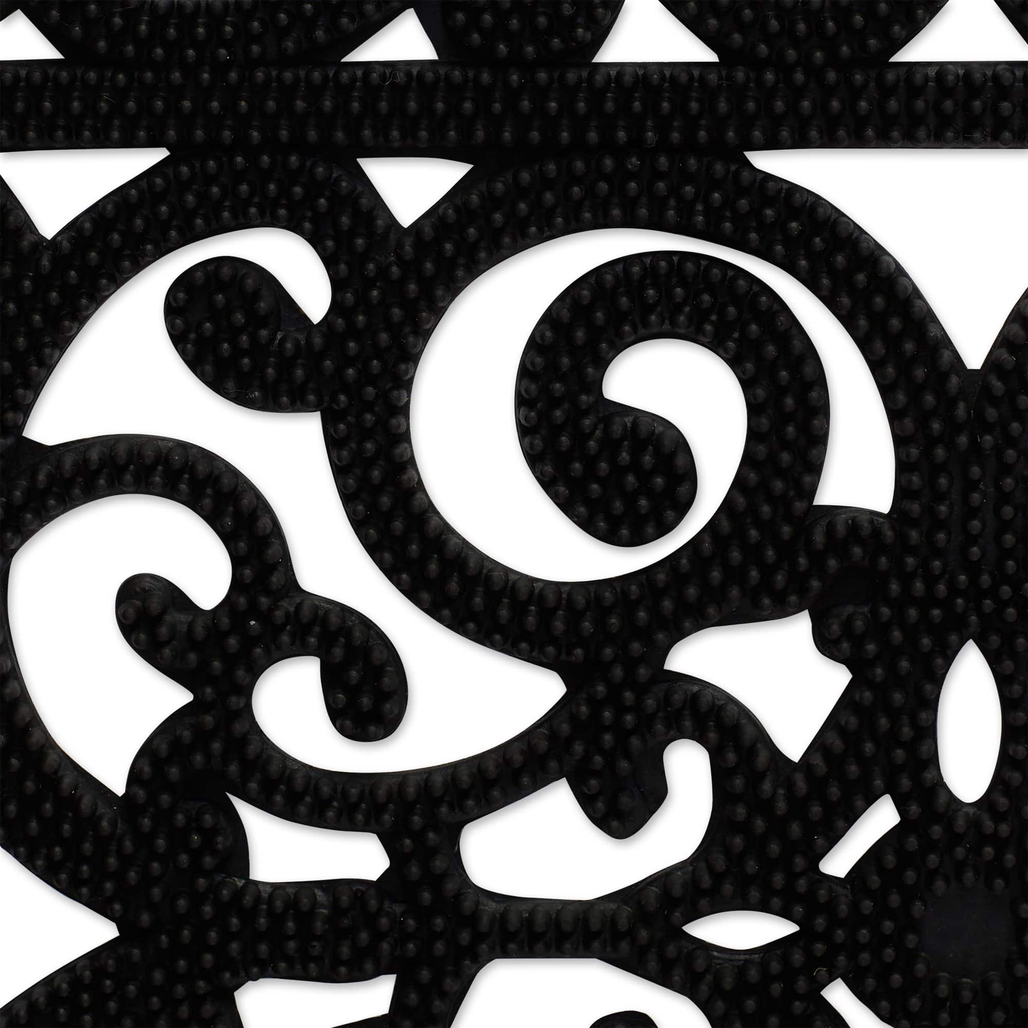 DII® Scroll Pin Rubber Doormat
