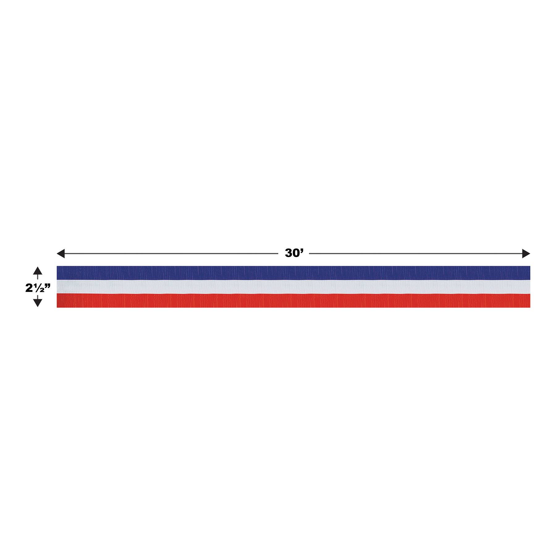 Beistle 30ft. Patriotic Crepe Streamers, 3ct.