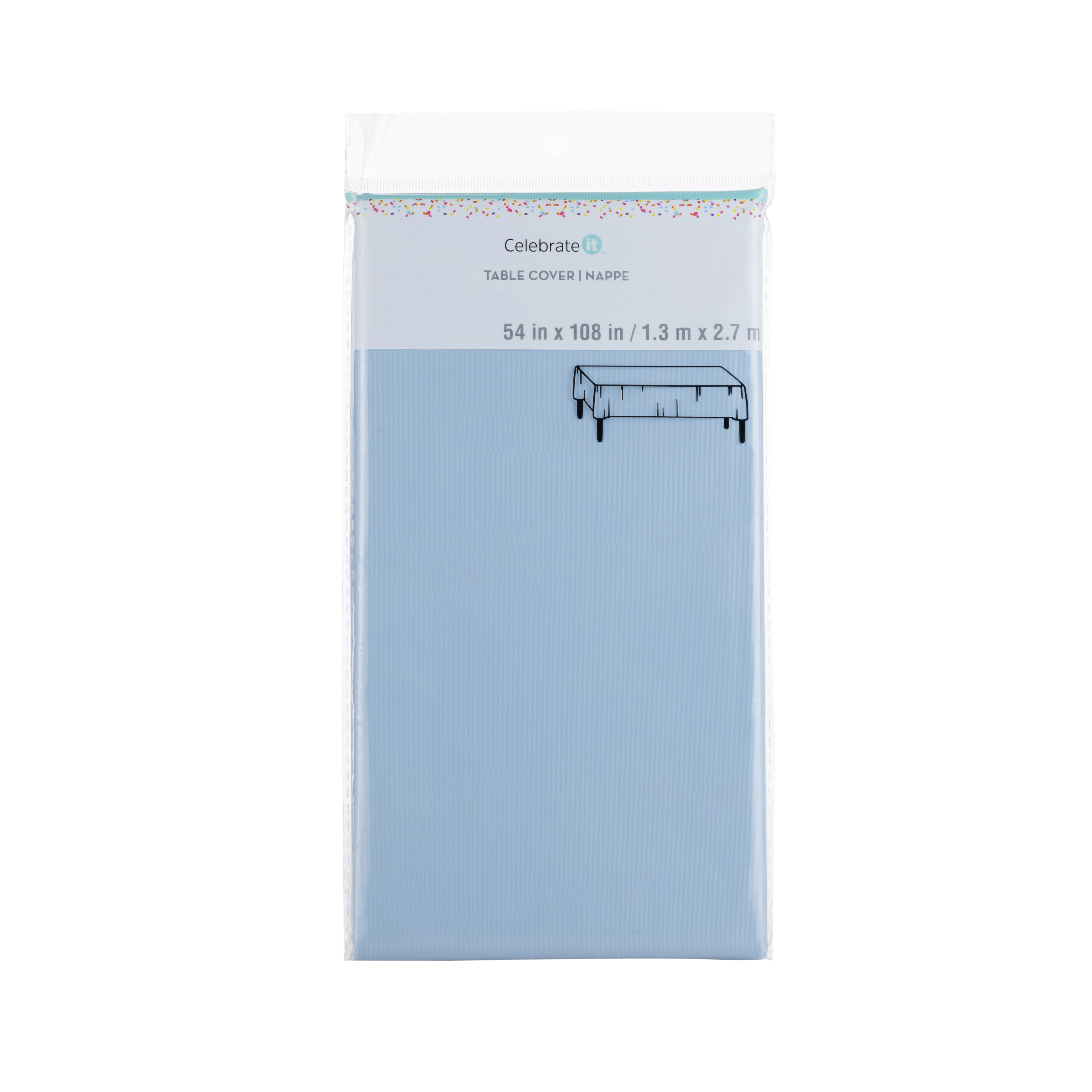 48 Pack: 54" x 108" Solid Plastic Table Cover by Celebrate It™